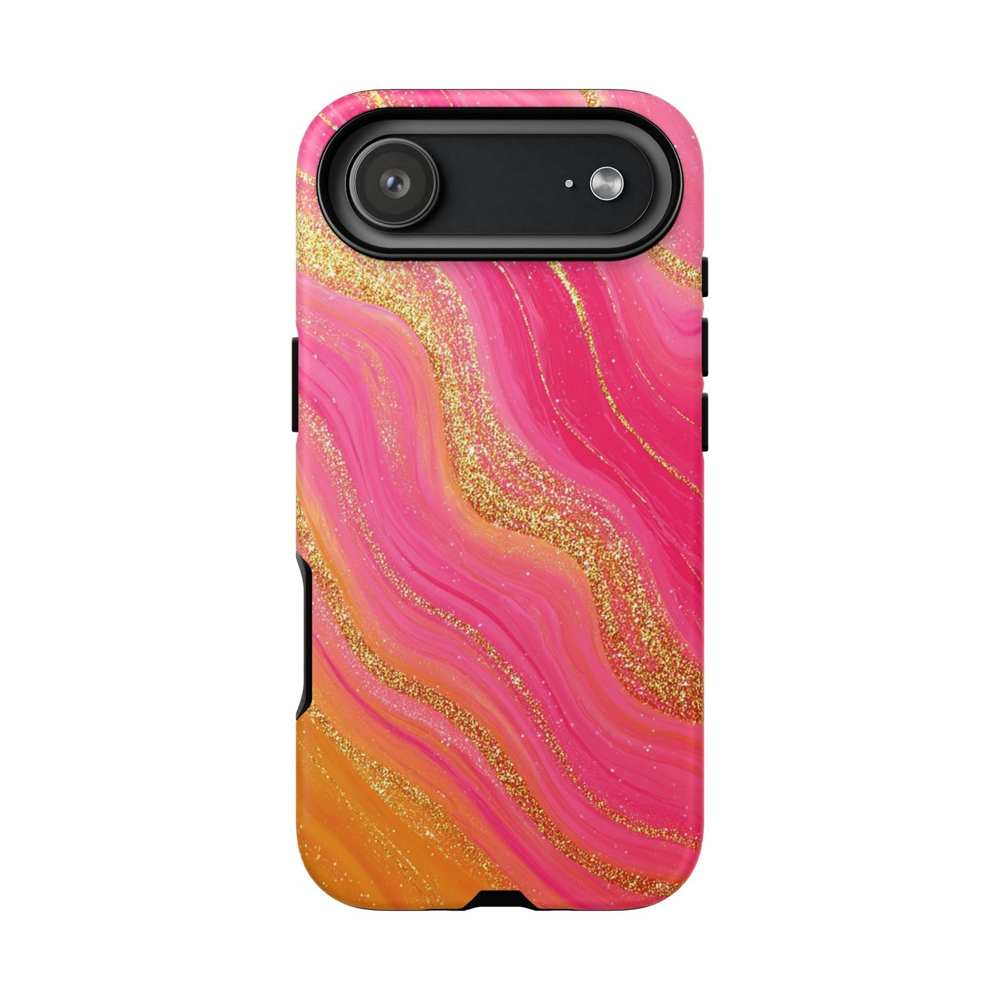 Pink and Glitter Gold Marble [TOUGH CASE]