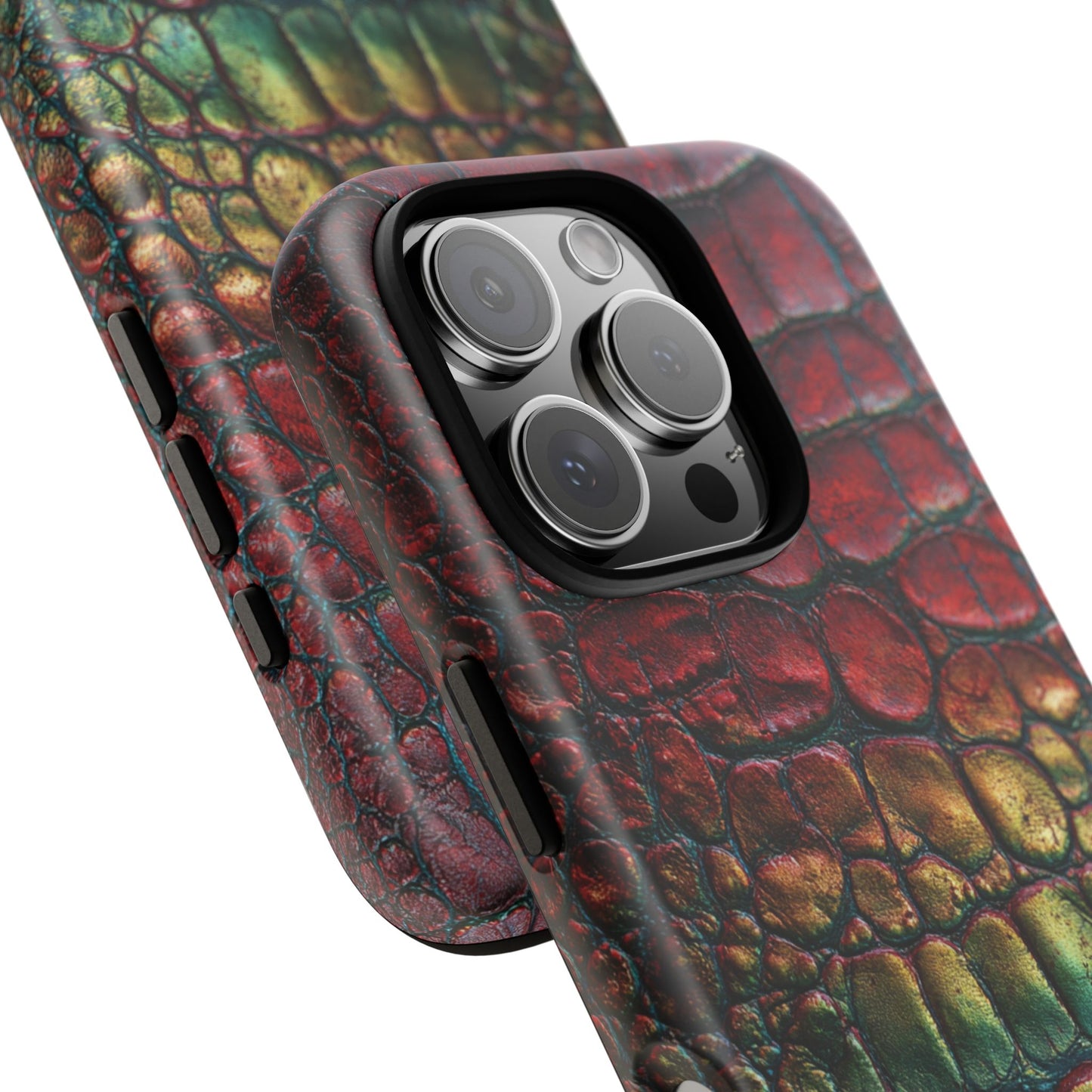 Red, Yellow, Blue Crocodile Skin [TOUGH CASE]