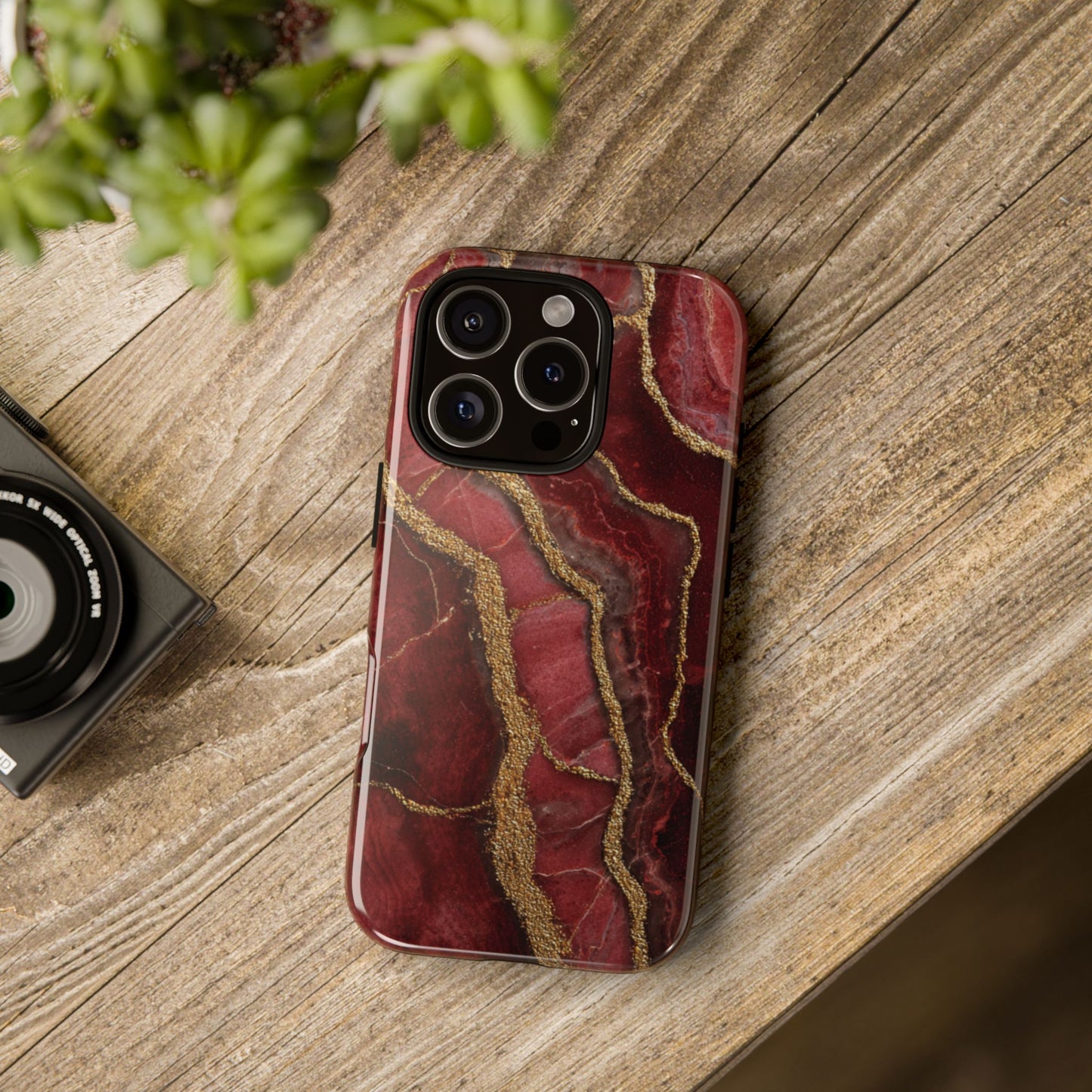 Red & Gold Marble [TOUGH CASE]