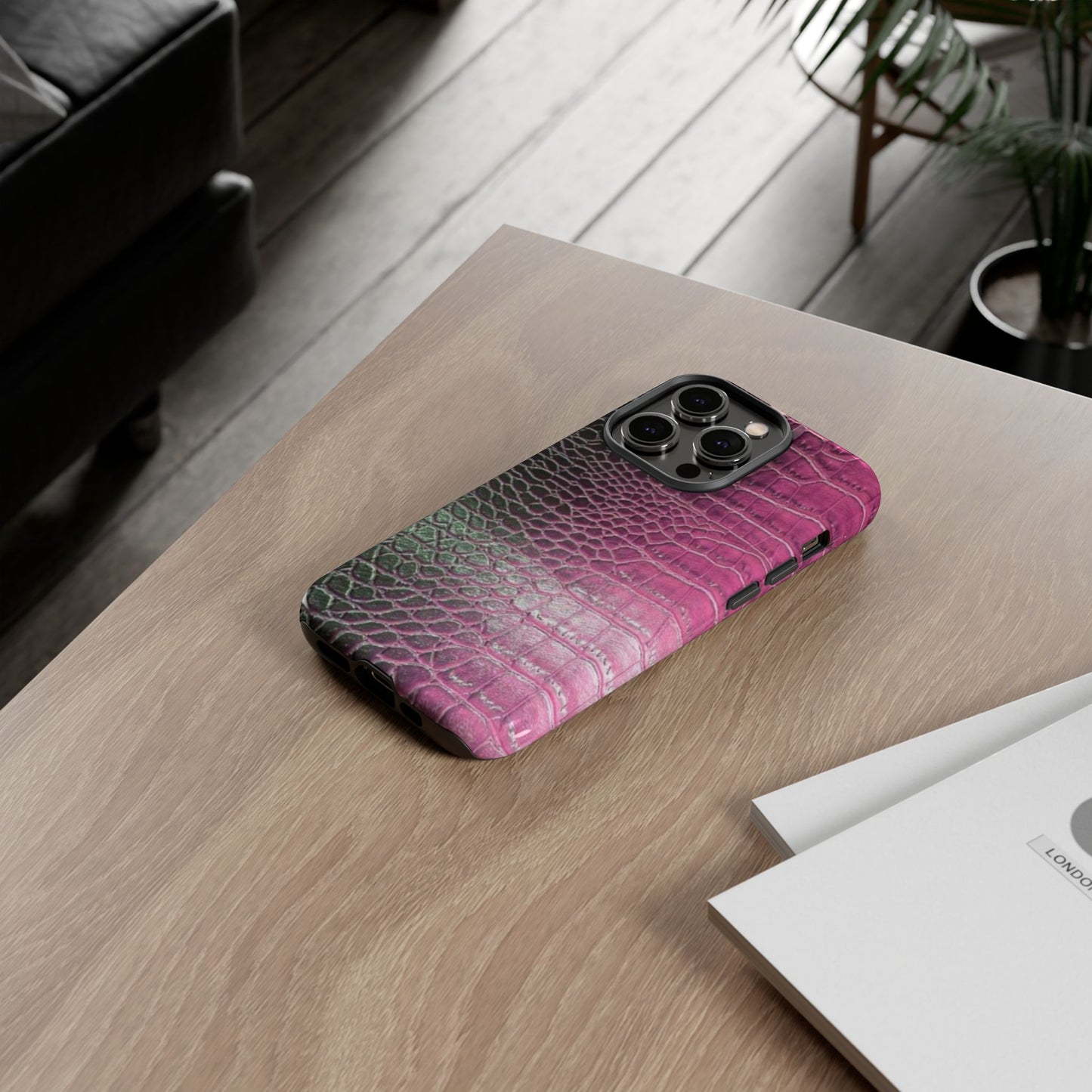 Purple Crocodile Leather [TOUGH CASE]