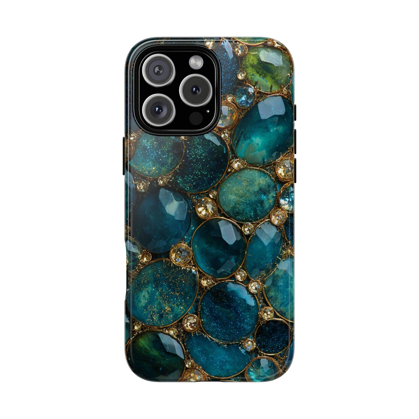 Blue Gemstones (iPhone Pro Max - iPhone X) [Tough Case]