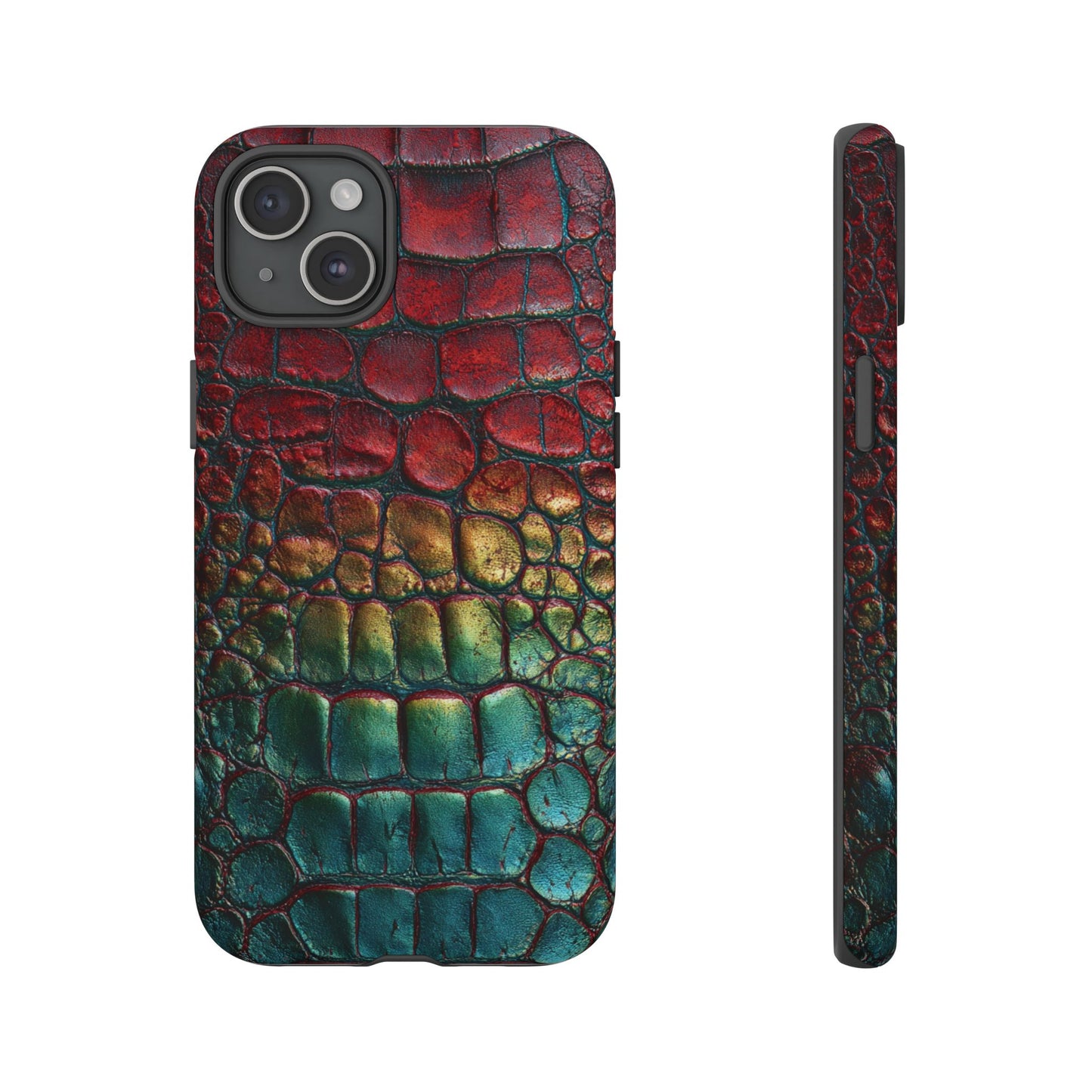 Red, Yellow, Blue Crocodile Skin [TOUGH CASE]