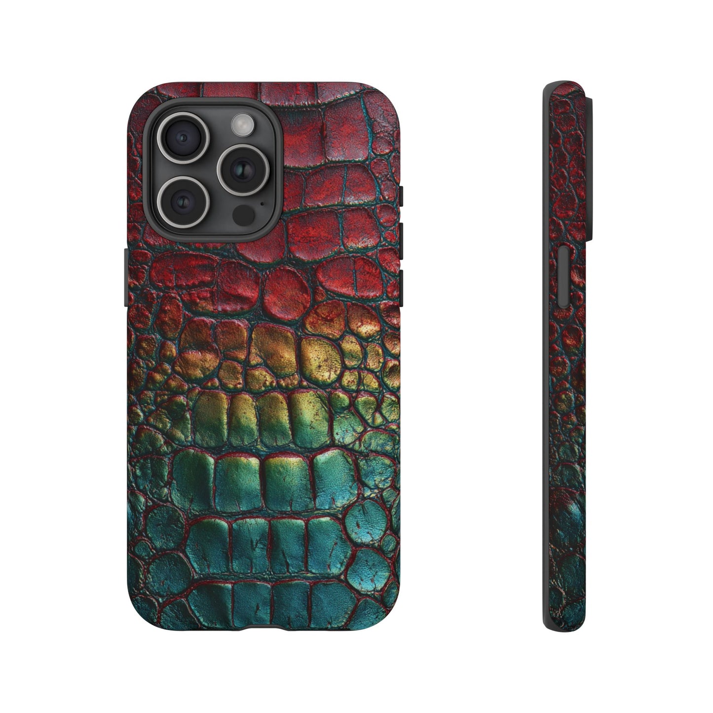 Red, Yellow, Blue Crocodile Skin [TOUGH CASE]