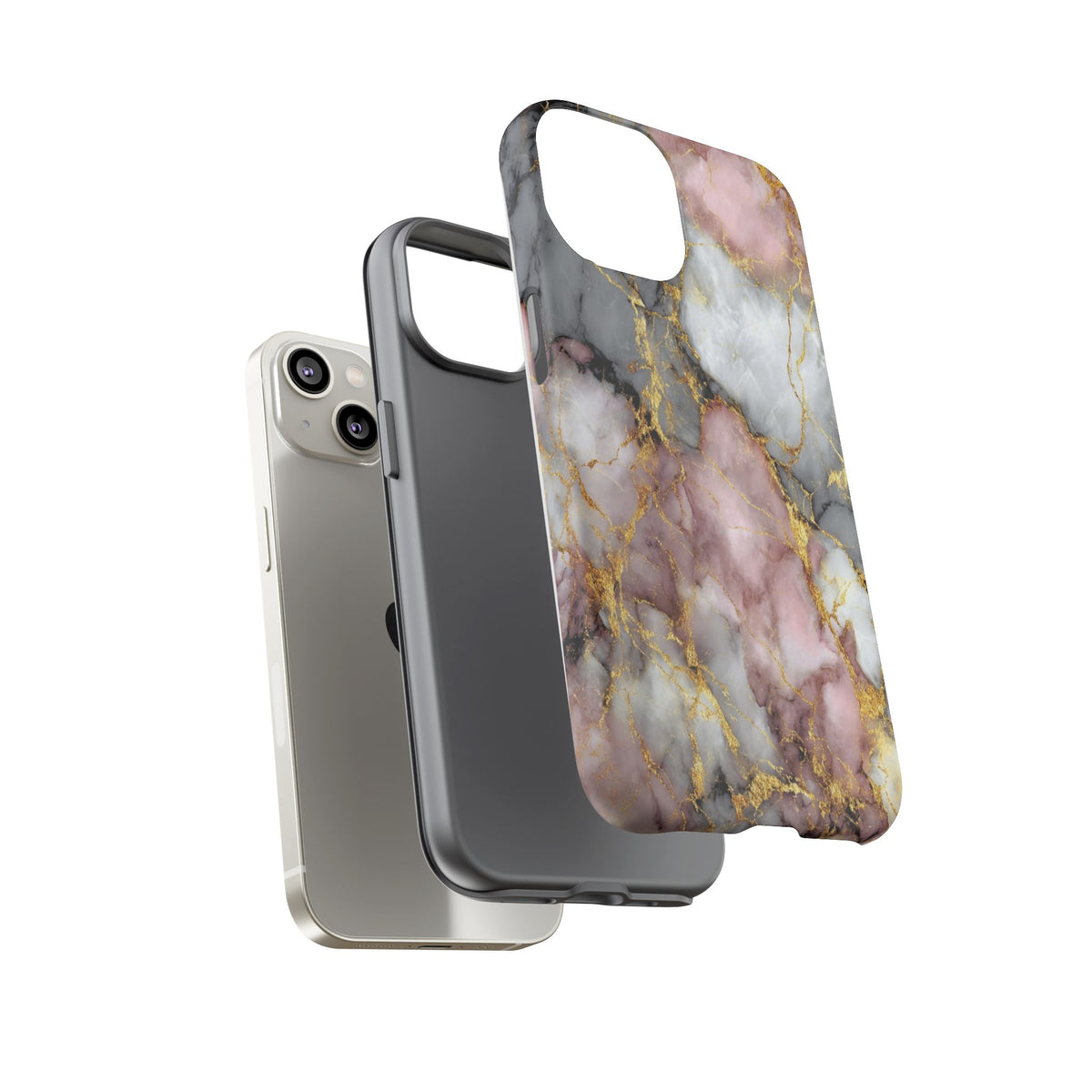 Rose & White Marble