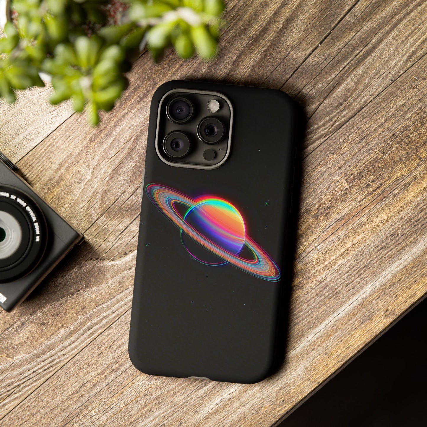 Glitched Saturn – (iPhone X - iPhone 17 Pro Max) [TOUGH CASE]