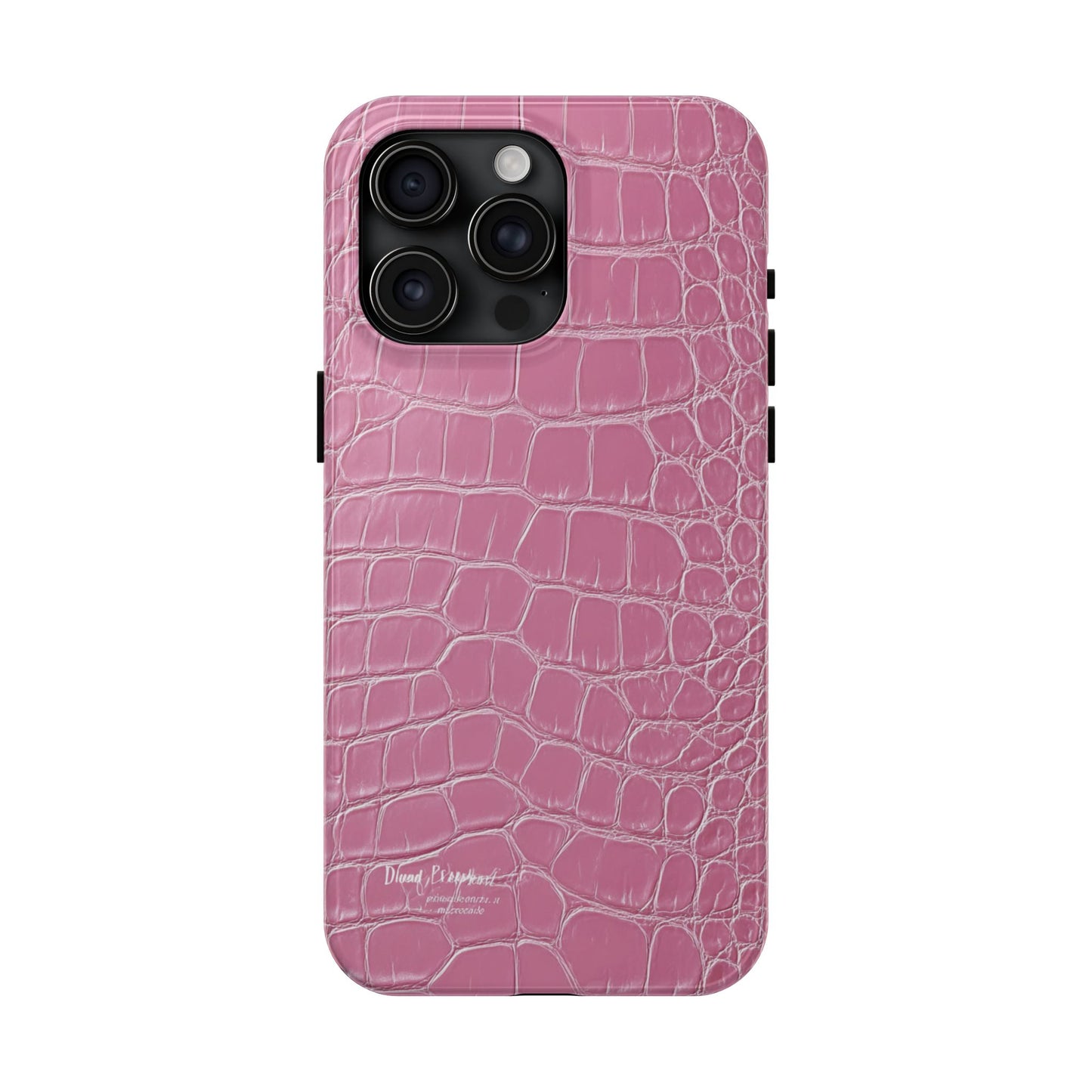 Pink Crocodile Leather