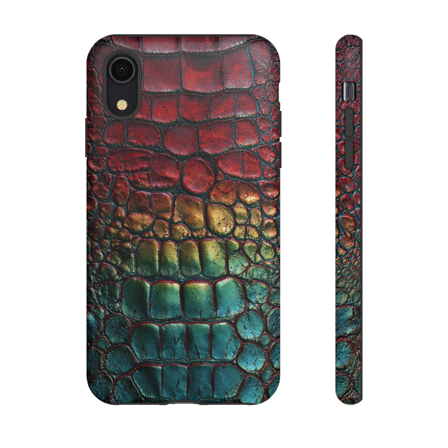 Red, Yellow, Blue Crocodile Skin [TOUGH CASE]