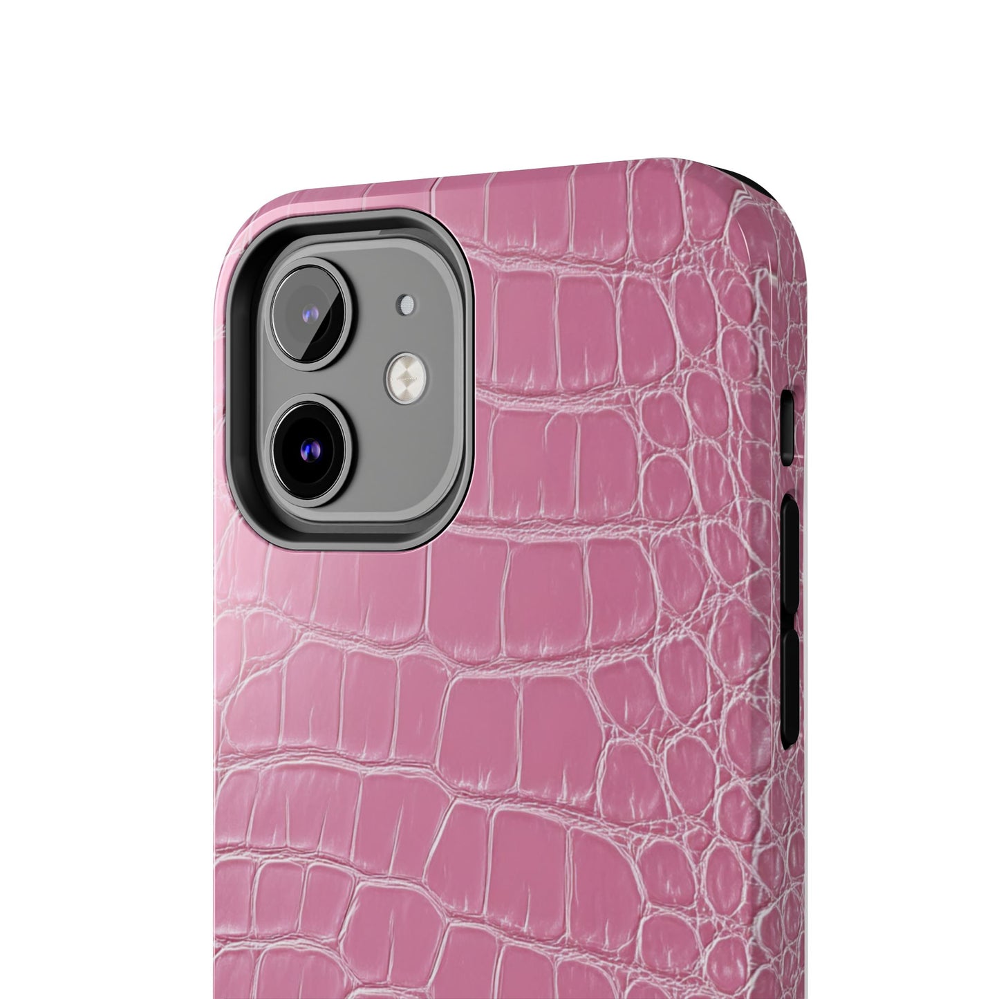 Pink Crocodile Leather