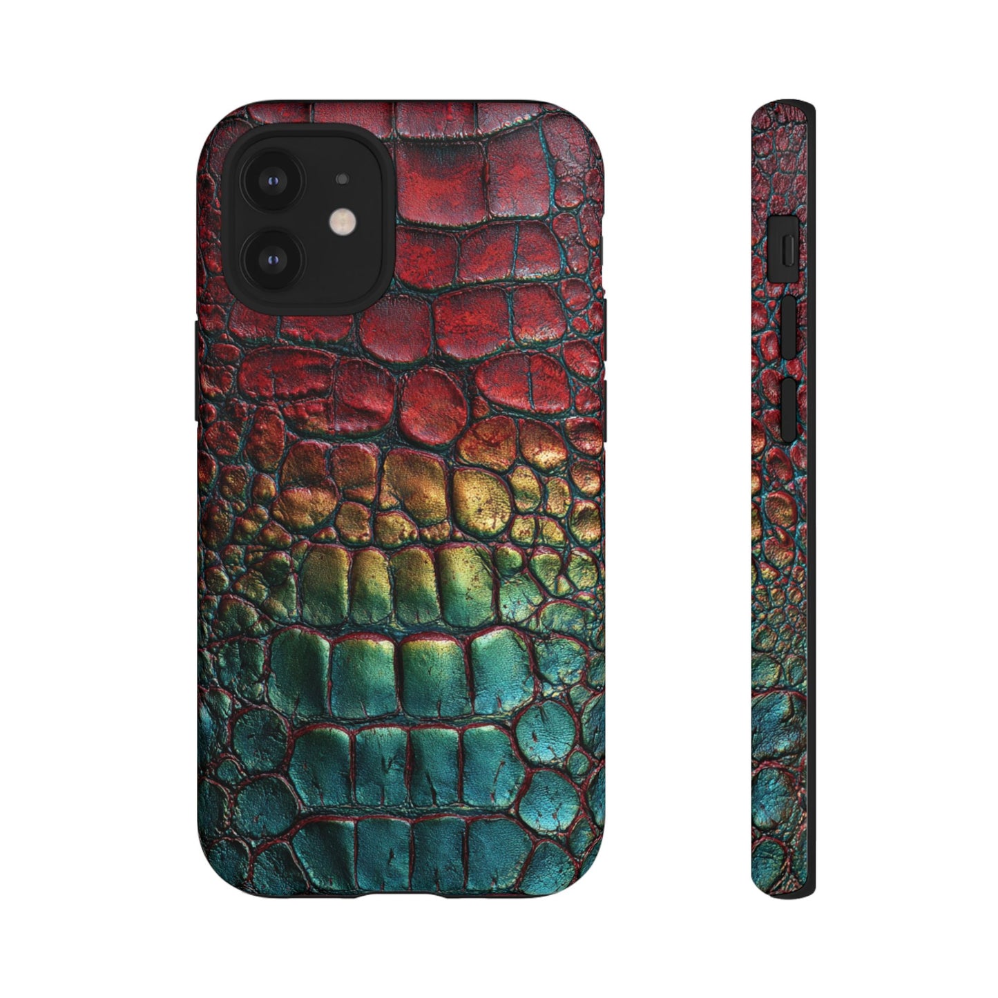 Red, Yellow, Blue Crocodile Skin [TOUGH CASE]