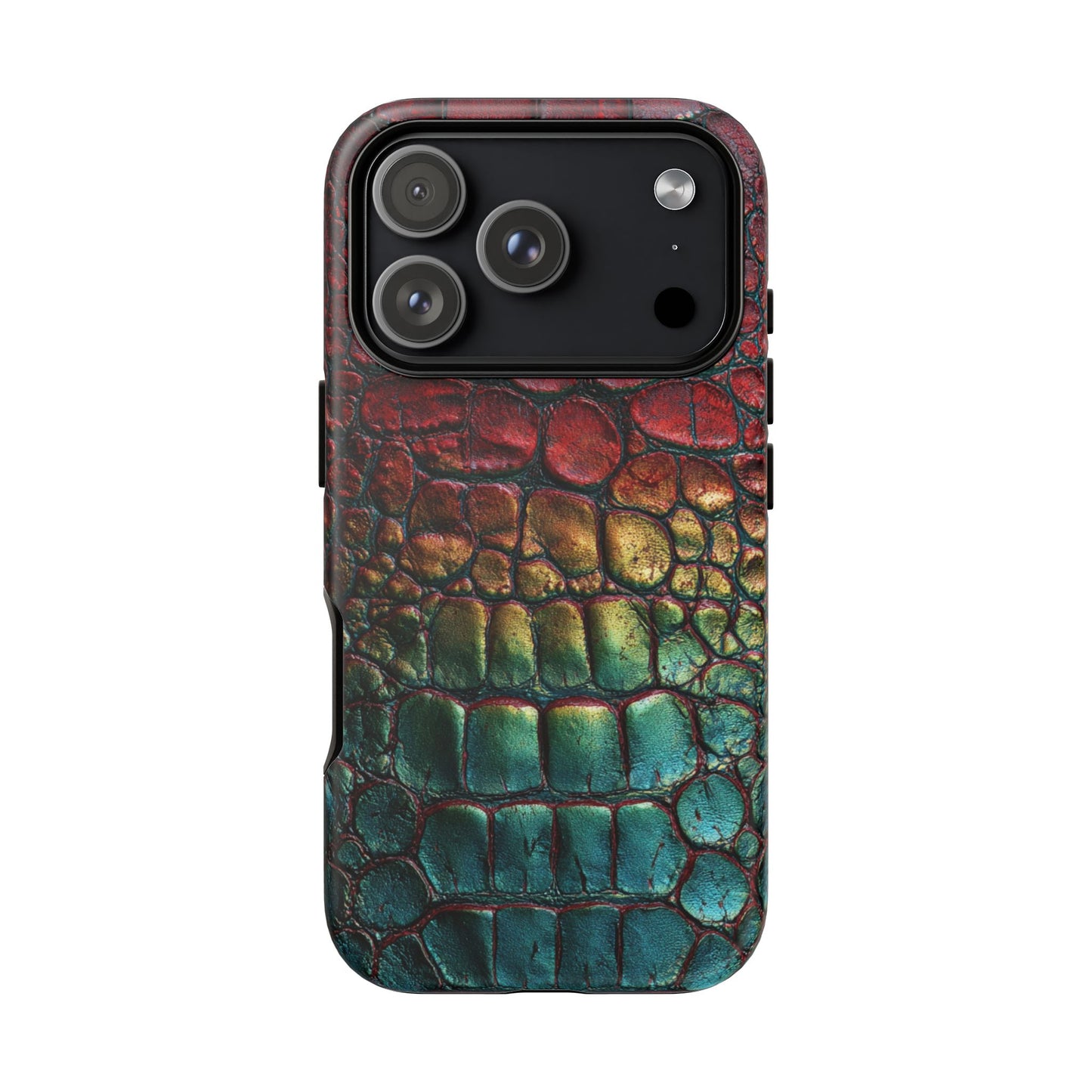 Red, Yellow, Blue Crocodile Skin [TOUGH CASE]