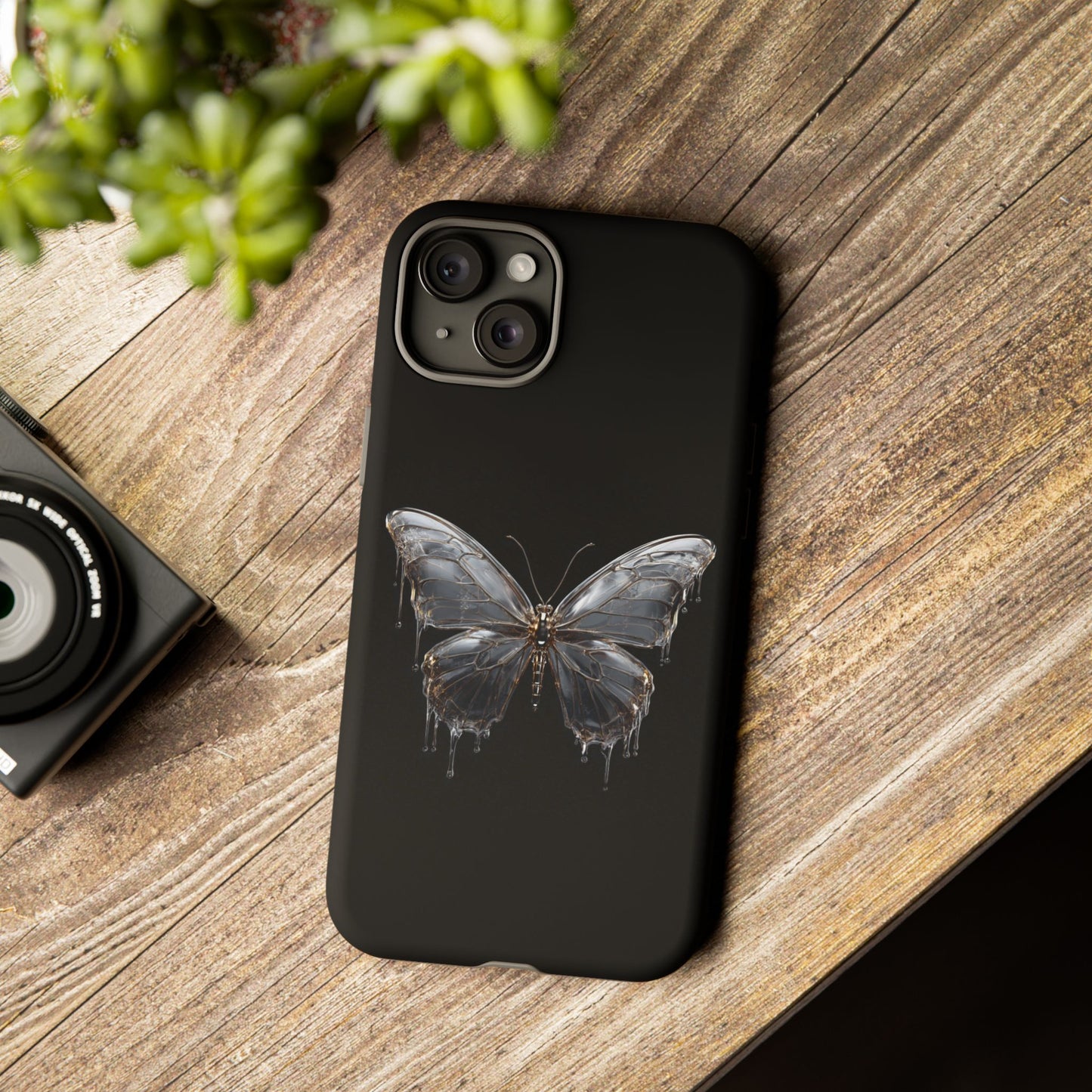 Metallic Butterfly (iPhone X - iPhone 17 Pro Max) [TOUGH CASE]