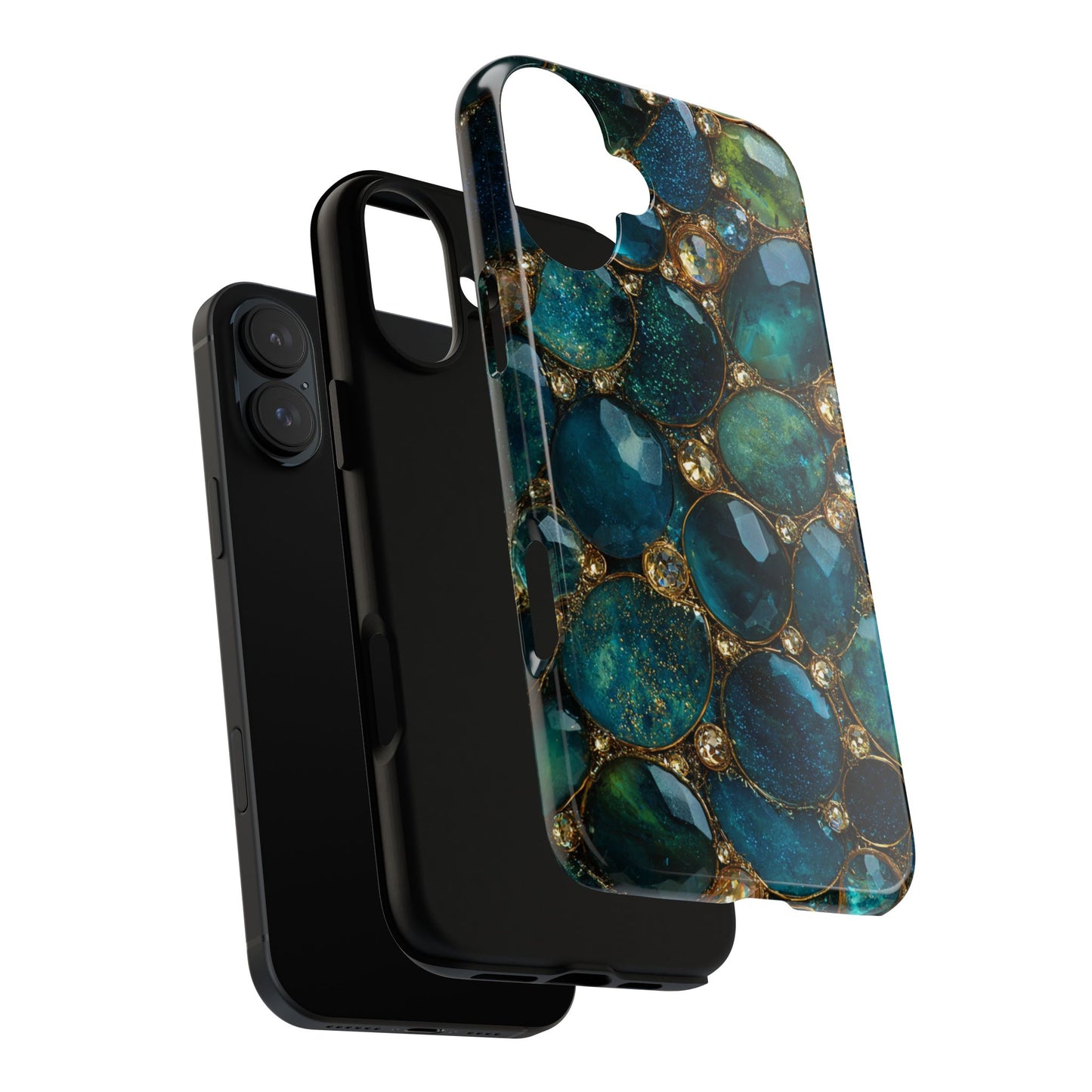 Blue Gemstones (iPhone Pro Max - iPhone X) [Tough Case]