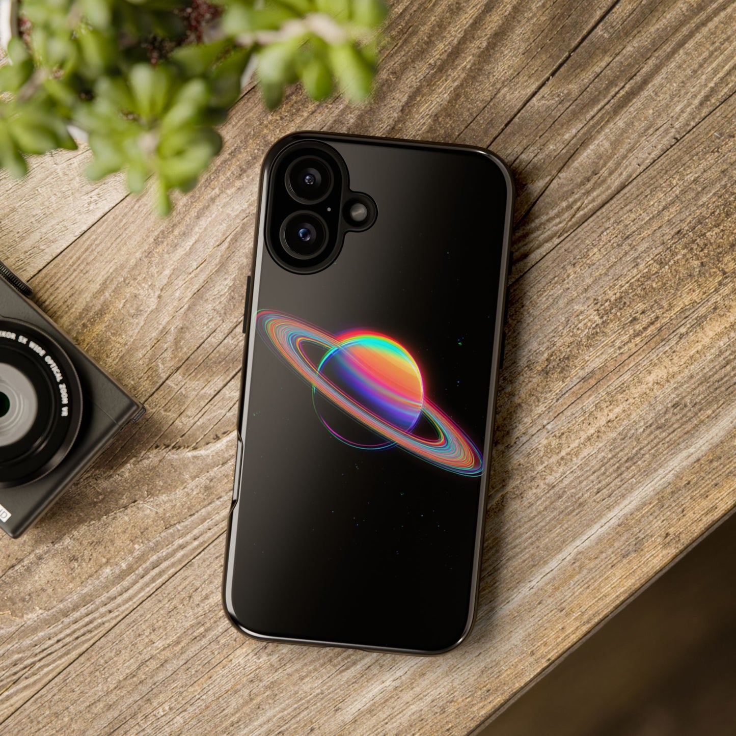 Glitched Saturn – (iPhone X - iPhone 17 Pro Max) [TOUGH CASE]