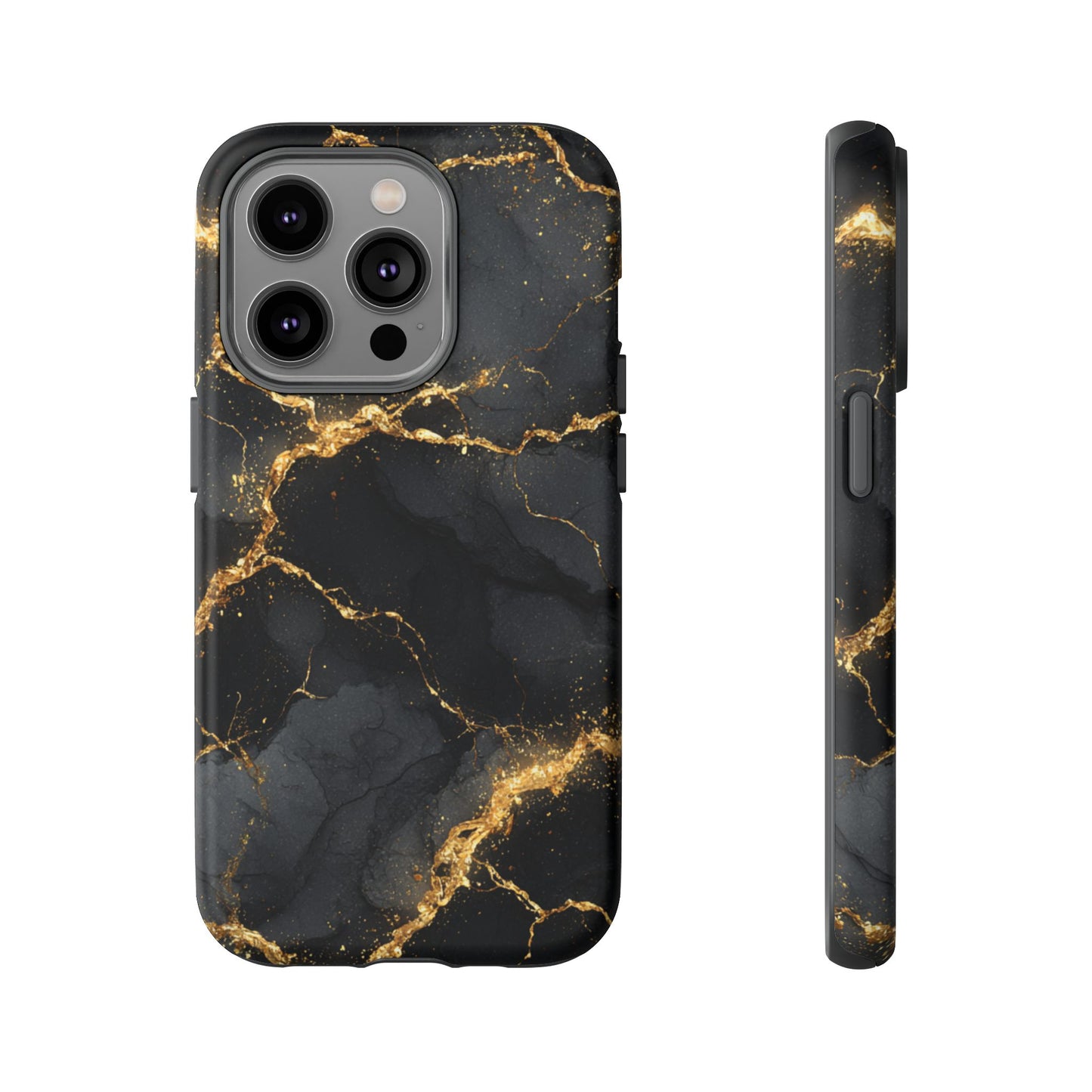 Black & Gold Marble [TOUGH CASE]