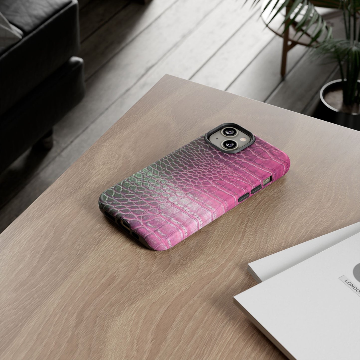Purple Crocodile Leather [TOUGH CASE]