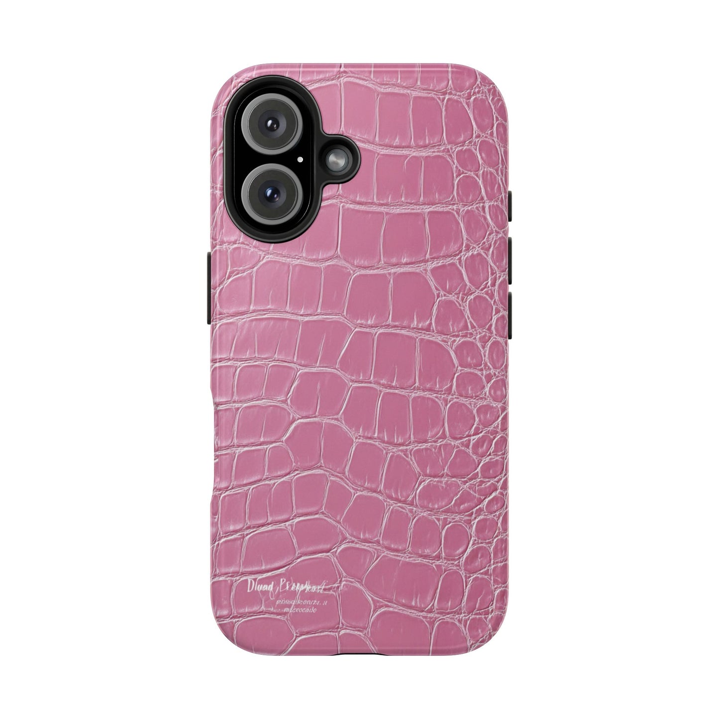 Pink Crocodile Leather