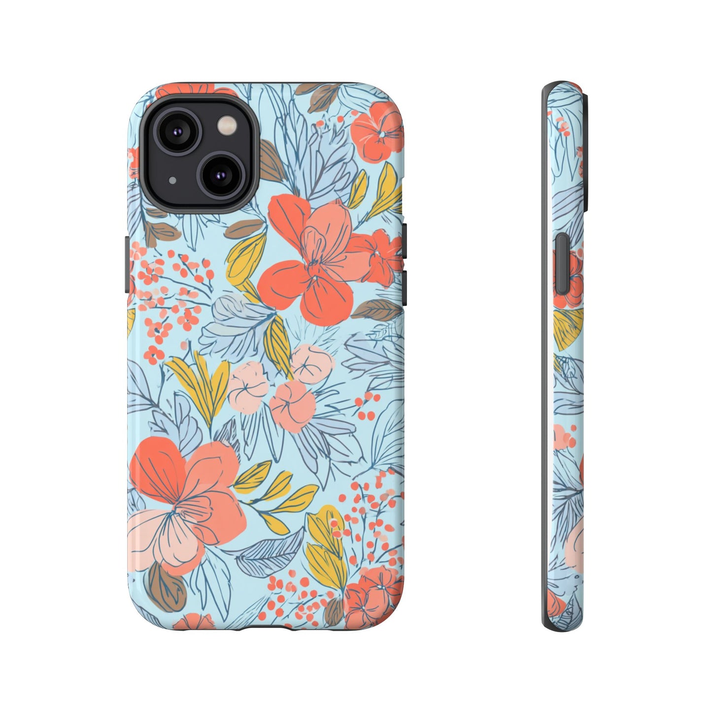 Floral 02 (iPhone X - iPhone 17 Pro Max) [TOUGH CASE]