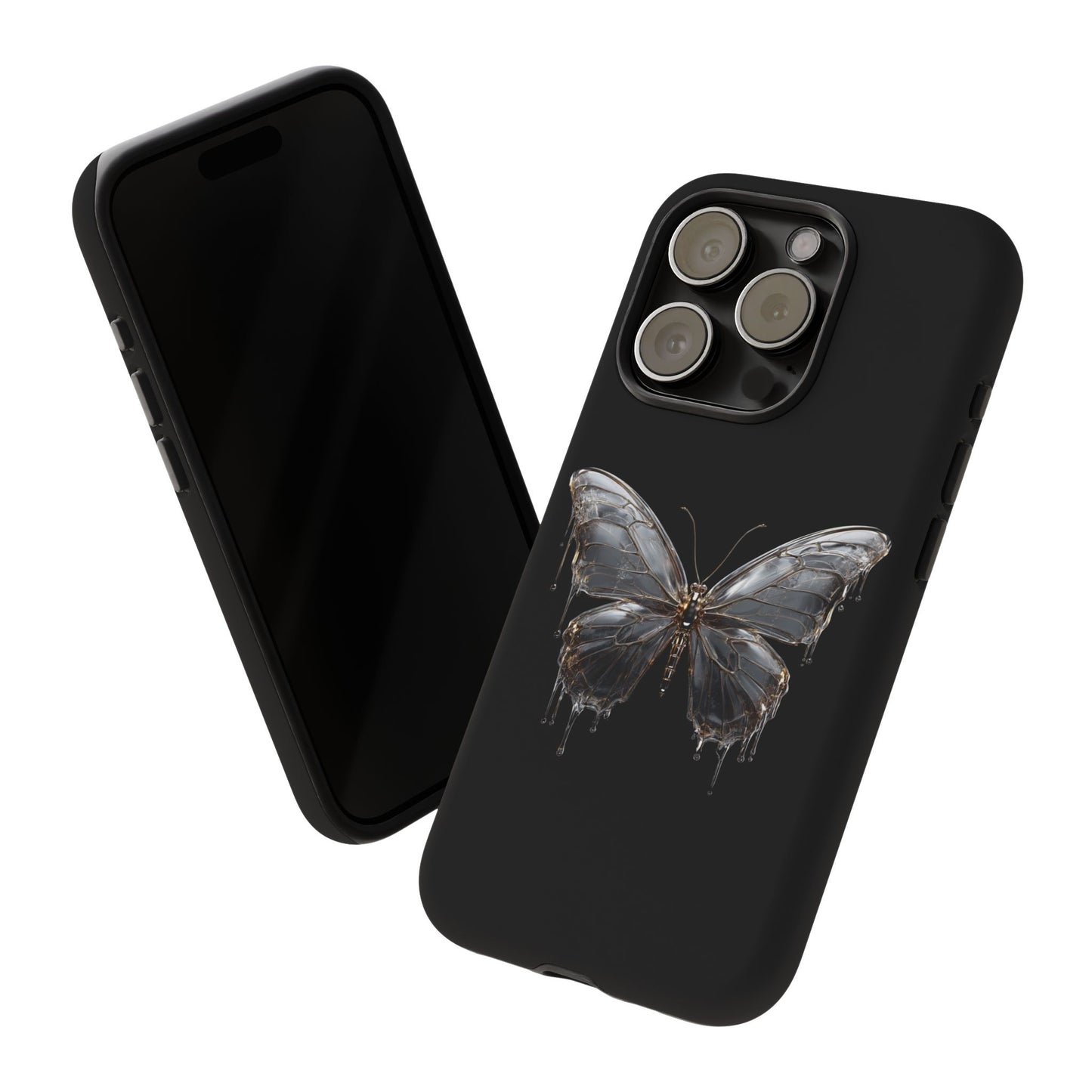Metallic Butterfly (iPhone X - iPhone 17 Pro Max) [TOUGH CASE]