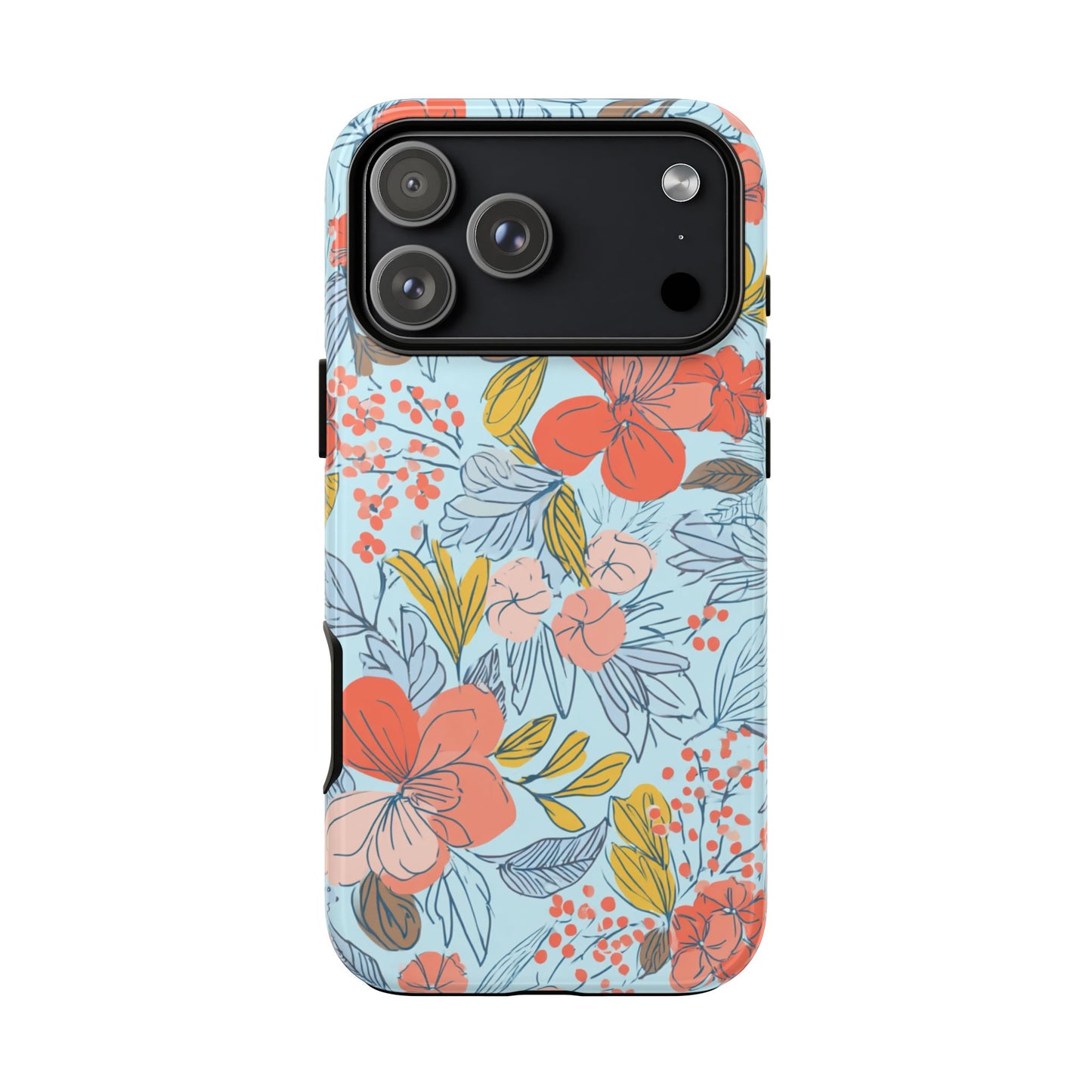 Floral 02 (iPhone X - iPhone 17 Pro Max) [TOUGH CASE]