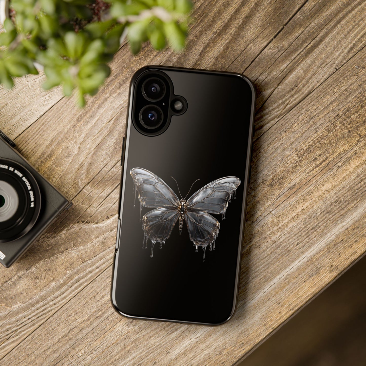 Metallic Butterfly (iPhone X - iPhone 17 Pro Max) [TOUGH CASE]