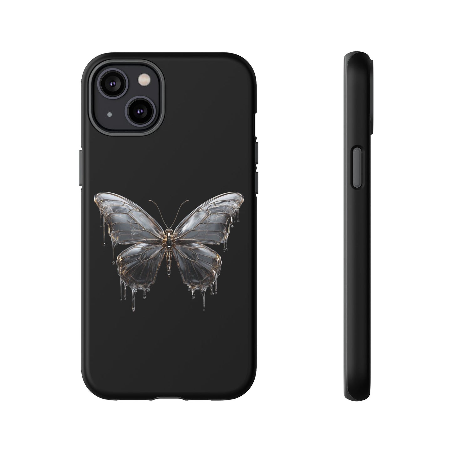 Metallic Butterfly (iPhone X - iPhone 17 Pro Max) [TOUGH CASE]