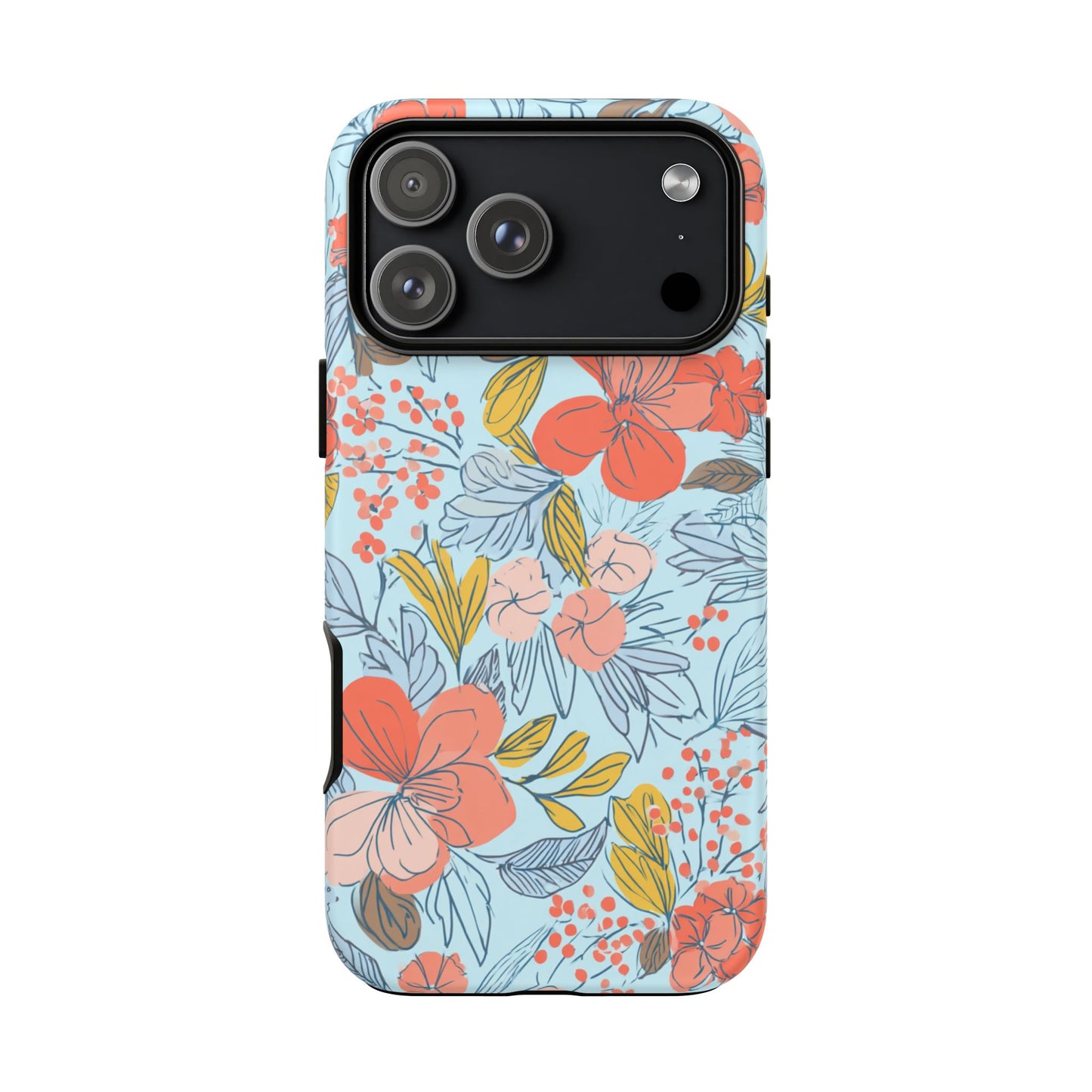 Floral 02 (iPhone X - iPhone 17 Pro Max) [TOUGH CASE]