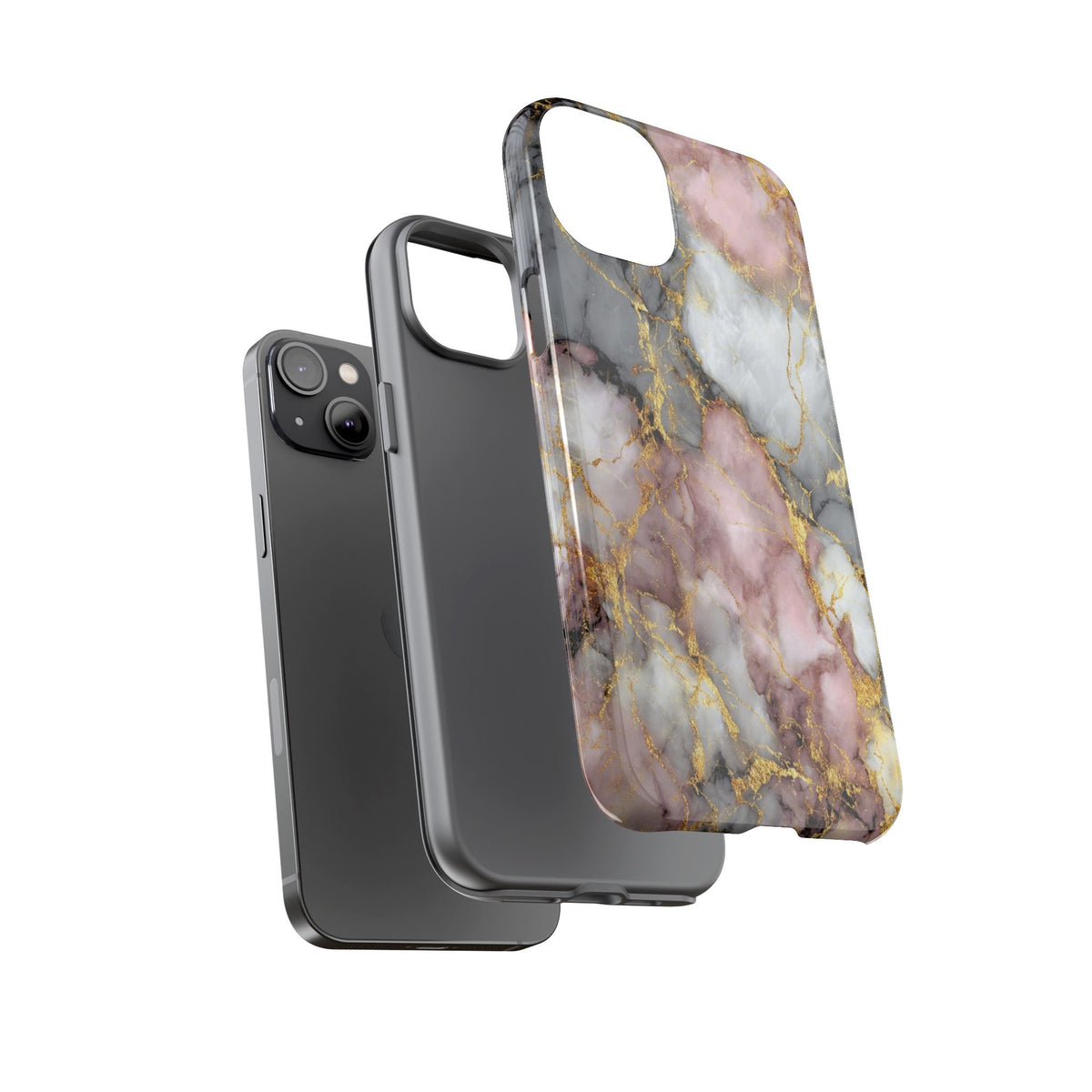 Rose & White Marble