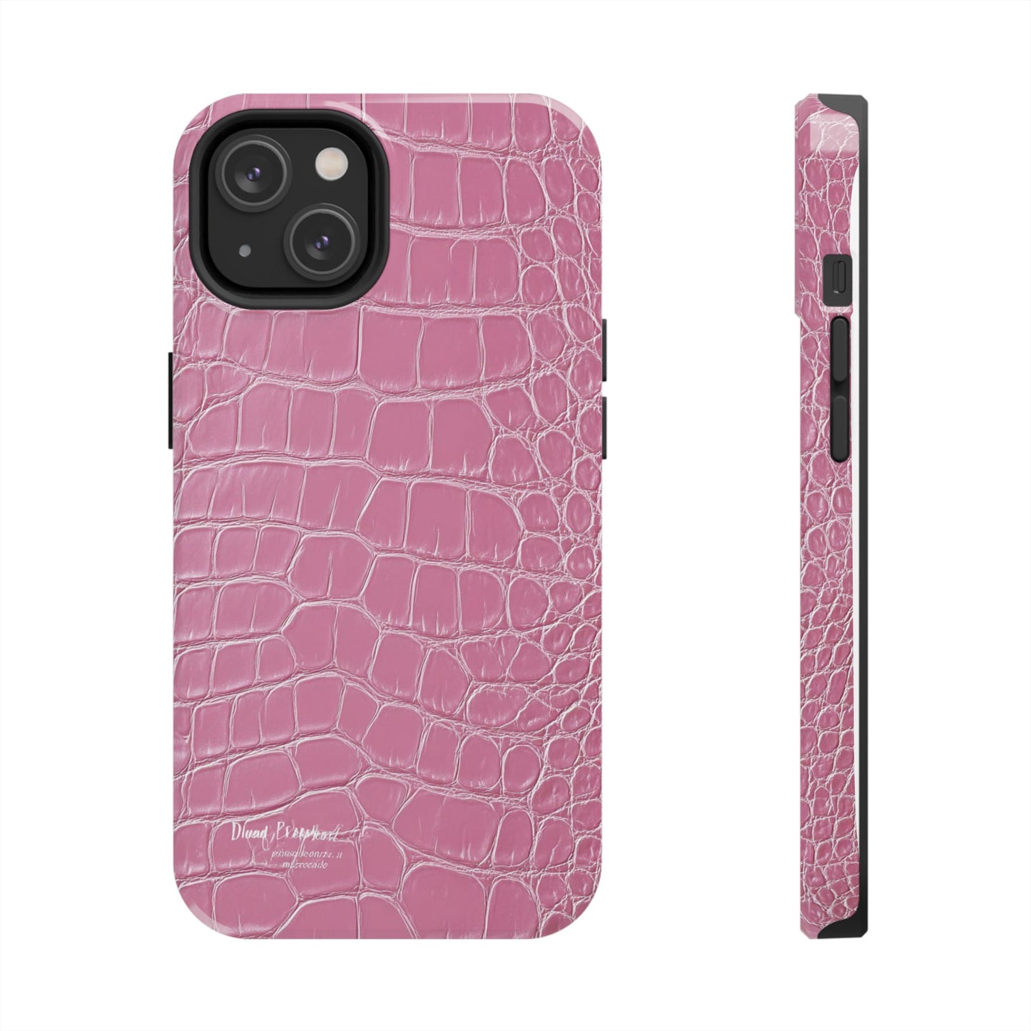 Pink Crocodile Leather