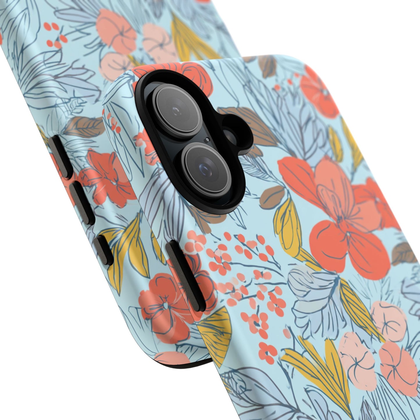 Floral 02 (iPhone X - iPhone 17 Pro Max) [TOUGH CASE]