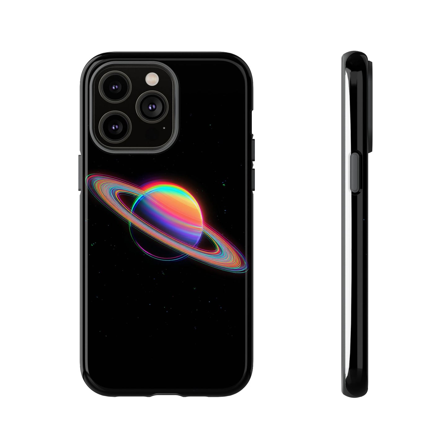 Glitched Saturn – (iPhone X - iPhone 17 Pro Max) [TOUGH CASE]