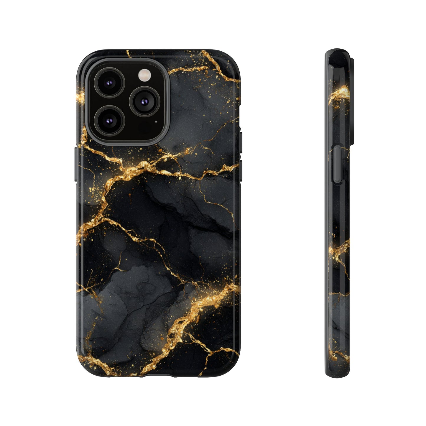 Black & Gold Marble [TOUGH CASE]