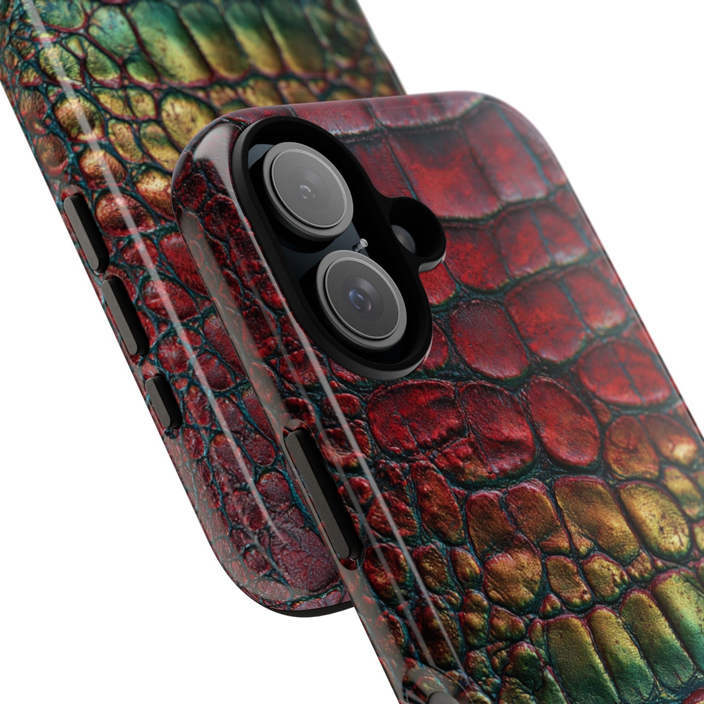 Red, Yellow, Blue Crocodile Skin [TOUGH CASE]