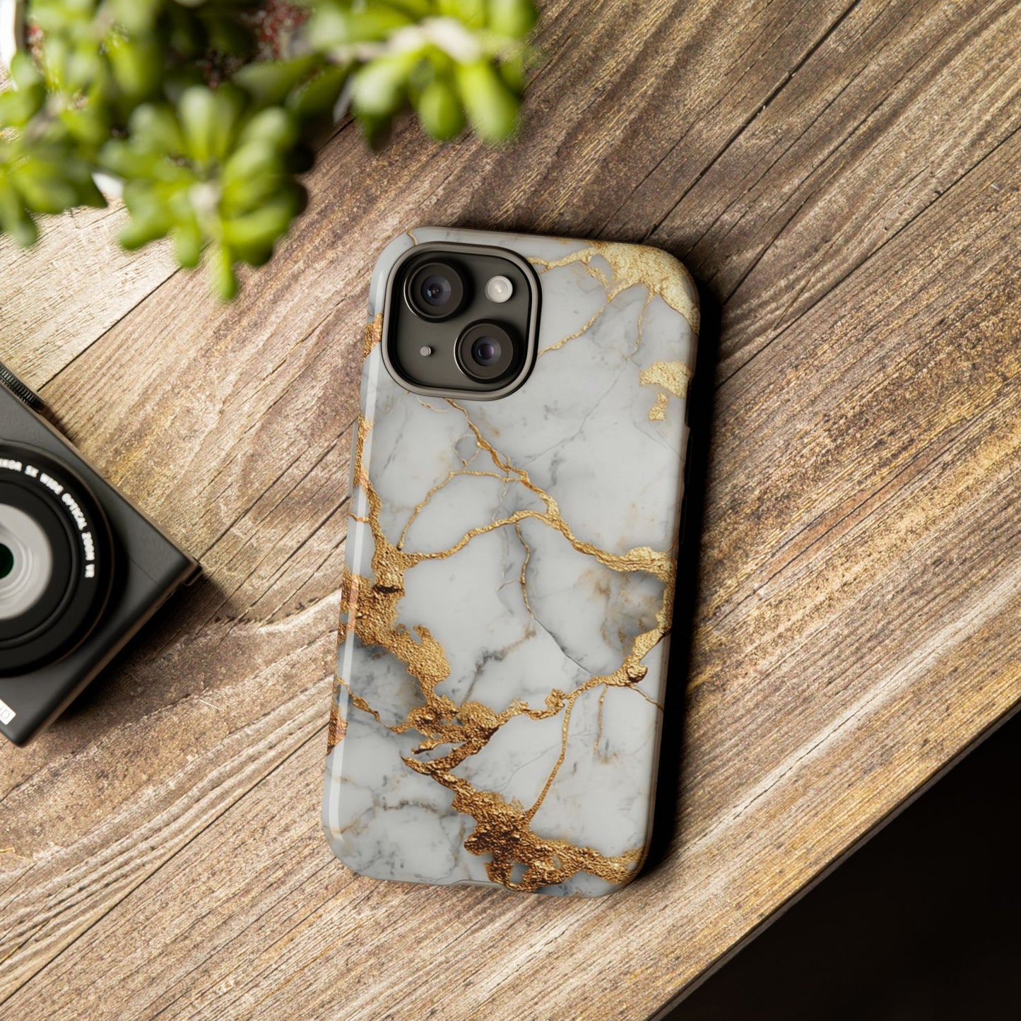 White & Gold Marble [TOUGH CASE]