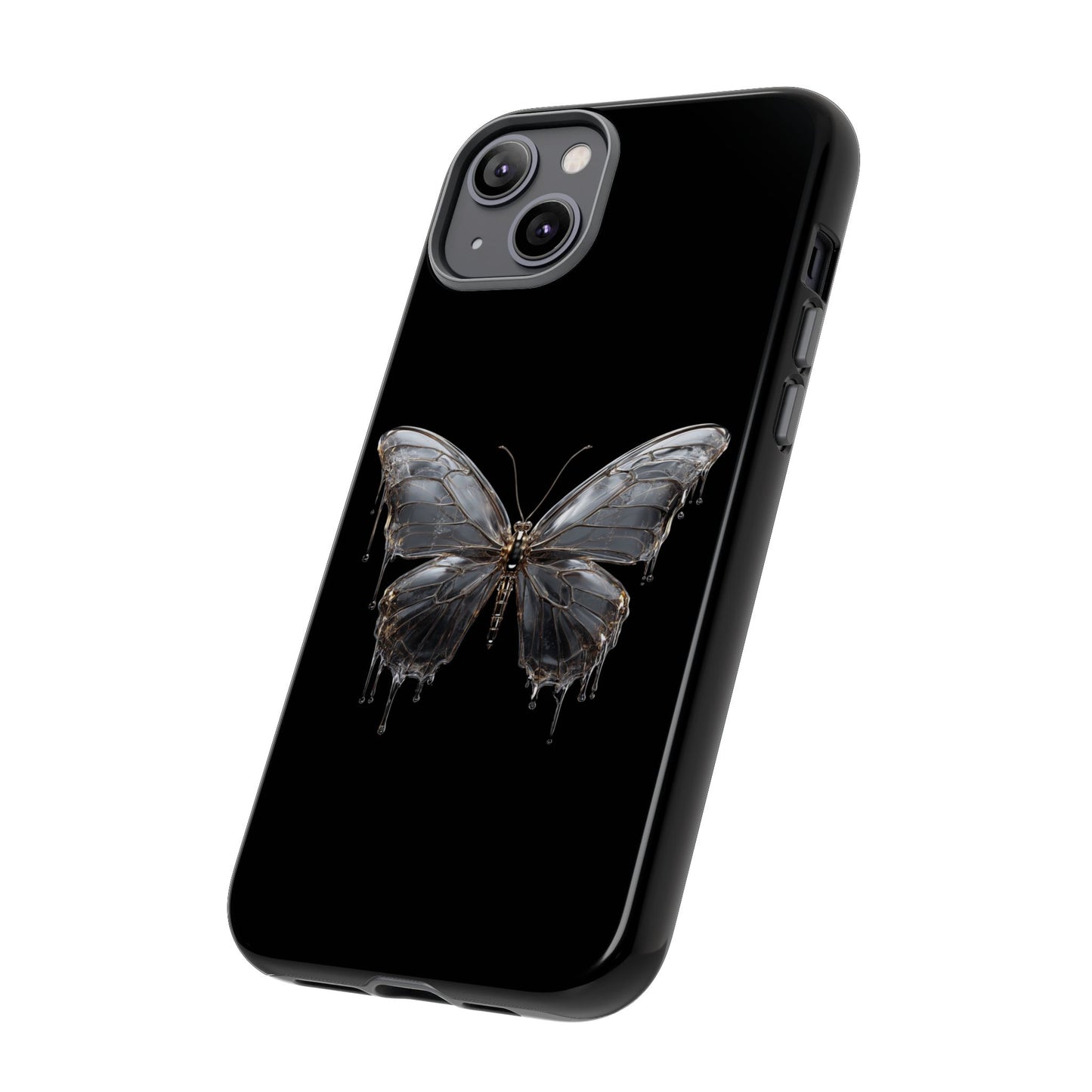 Metallic Butterfly (iPhone X - iPhone 17 Pro Max) [TOUGH CASE]