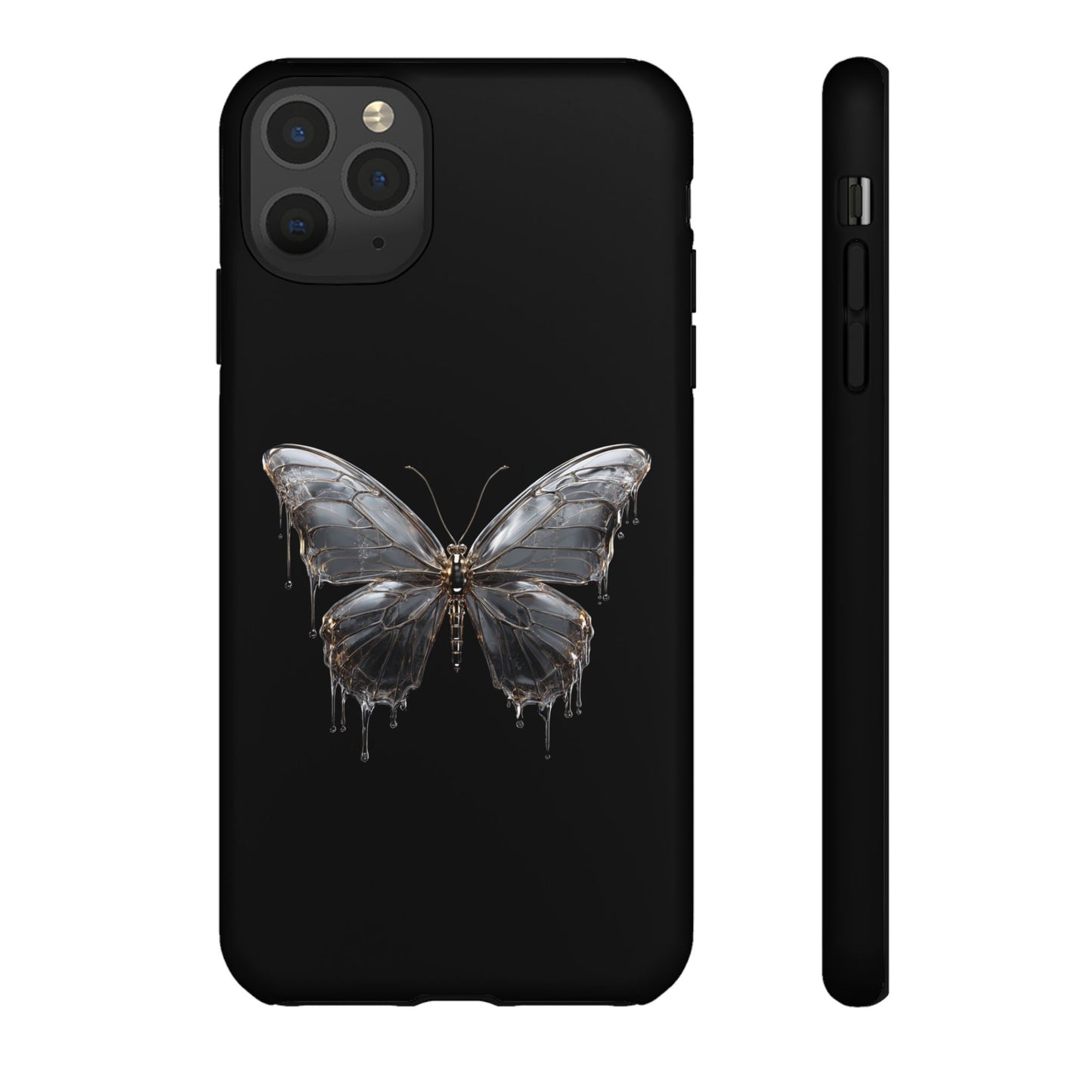 Metallic Butterfly (iPhone X - iPhone 17 Pro Max) [TOUGH CASE]