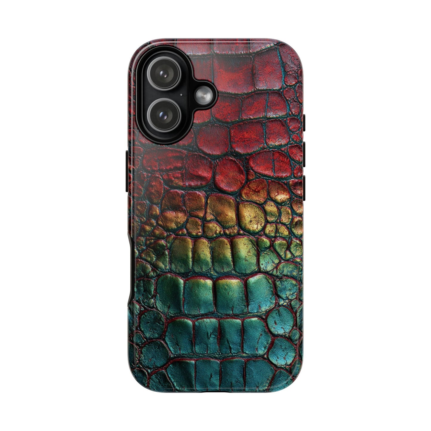 Red, Yellow, Blue Crocodile Skin [TOUGH CASE]