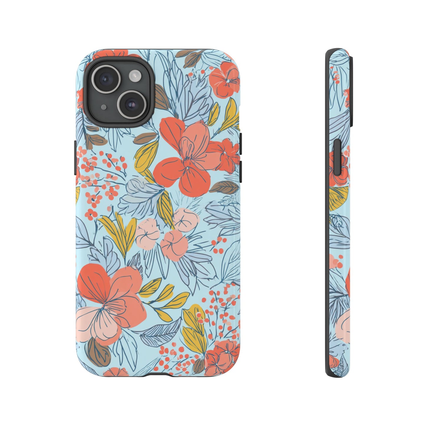 Floral 02 (iPhone X - iPhone 17 Pro Max) [TOUGH CASE]