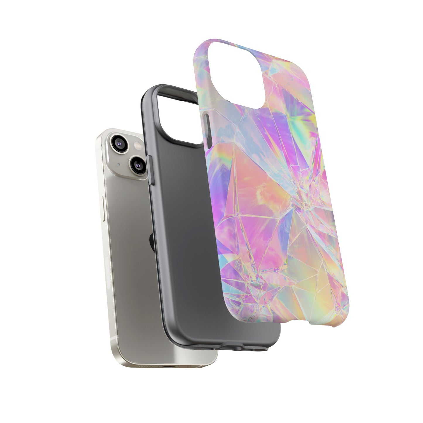 Iridescent Shards Phone Case (iPhone X - iPhone 17 Pro Max) [TOUGH CASE]