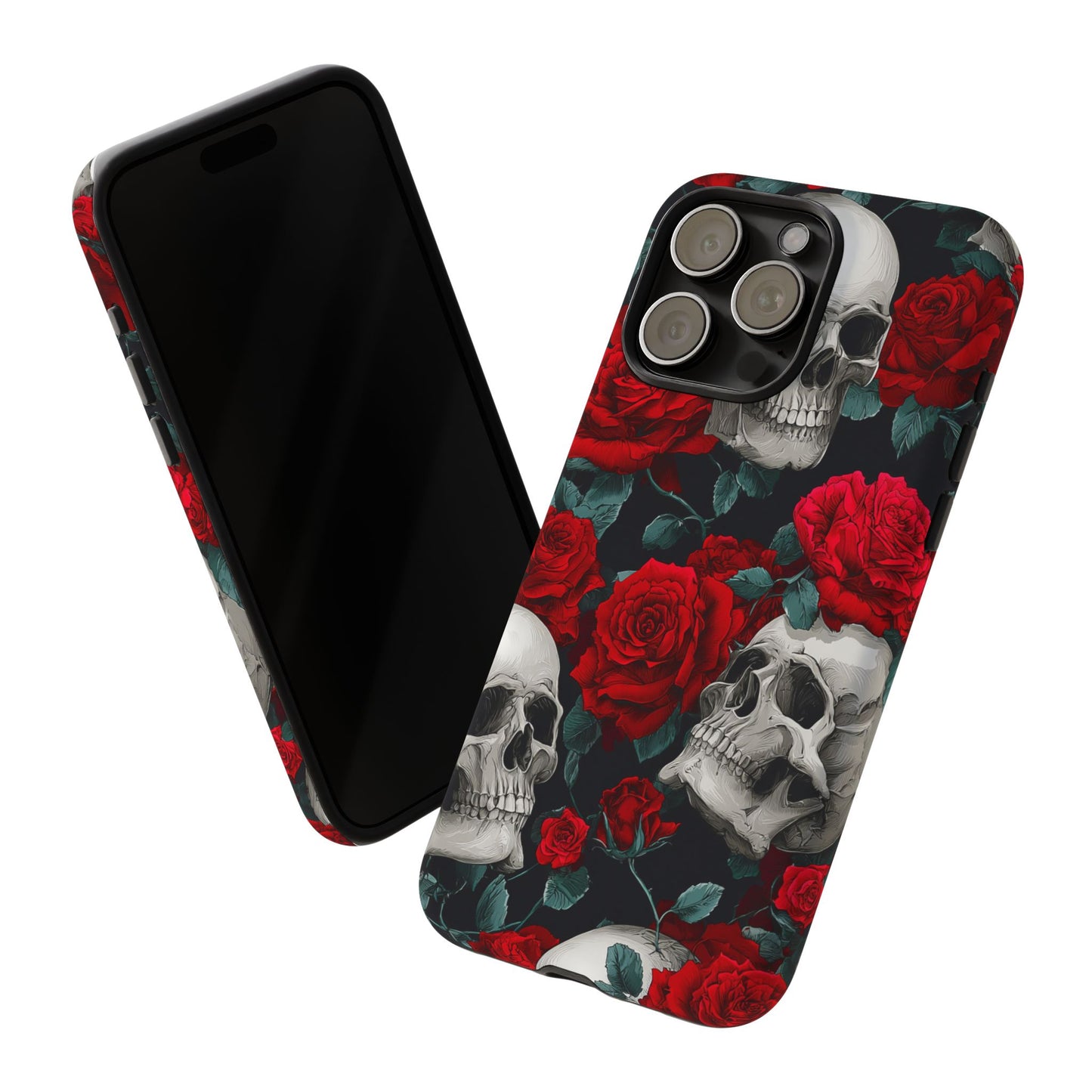 LOW STOCK Skull & Red Roses [TOUGH CASE]