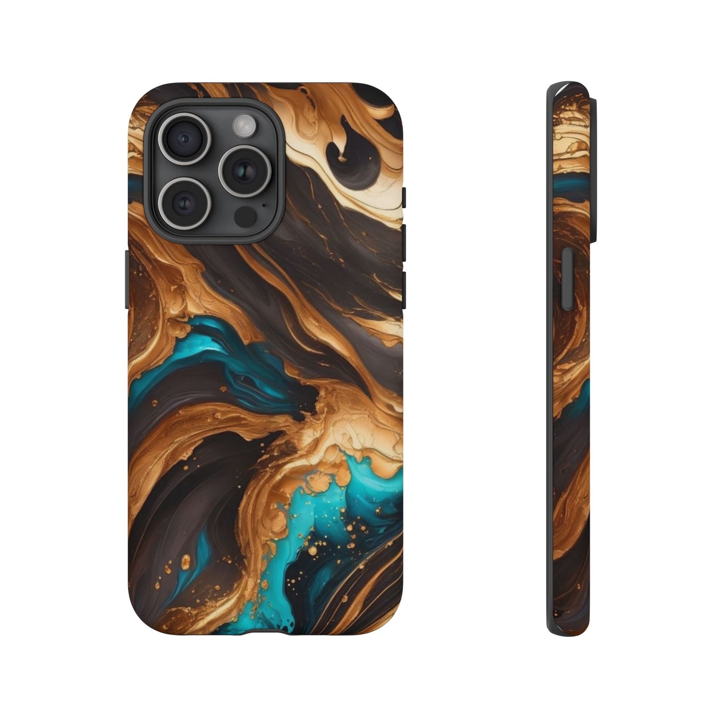 Metallic Swirls (iPhone X - iPhone 17 Pro Max) [TOUGH CASE]