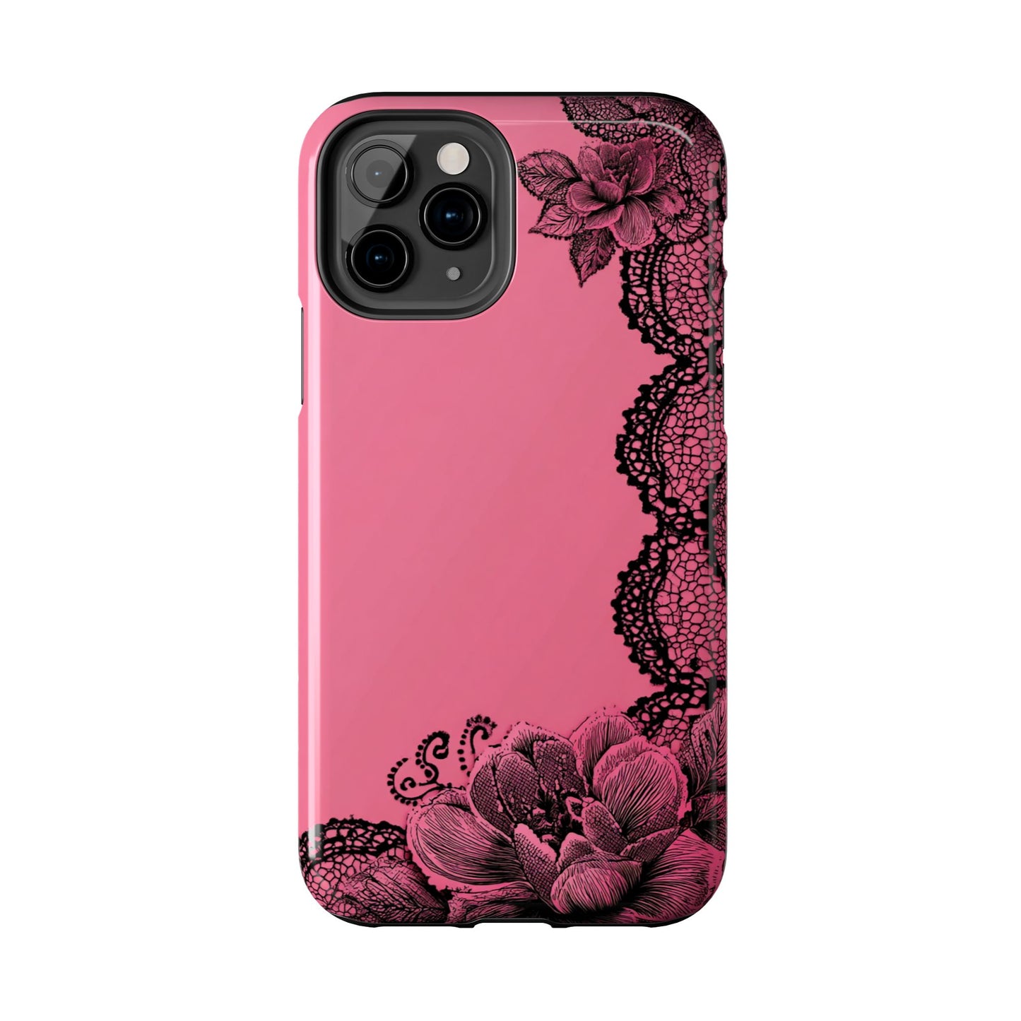 Pink Floral Lace