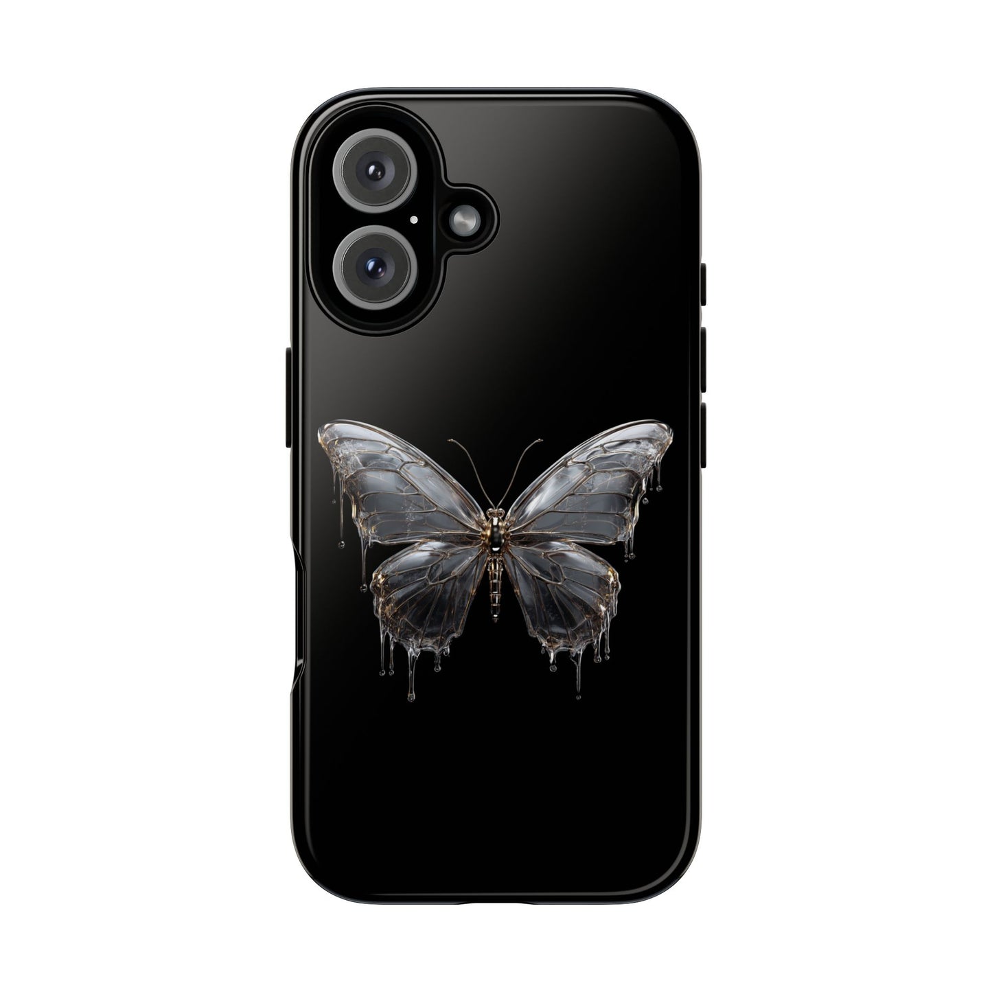 Metallic Butterfly (iPhone X - iPhone 17 Pro Max) [TOUGH CASE]