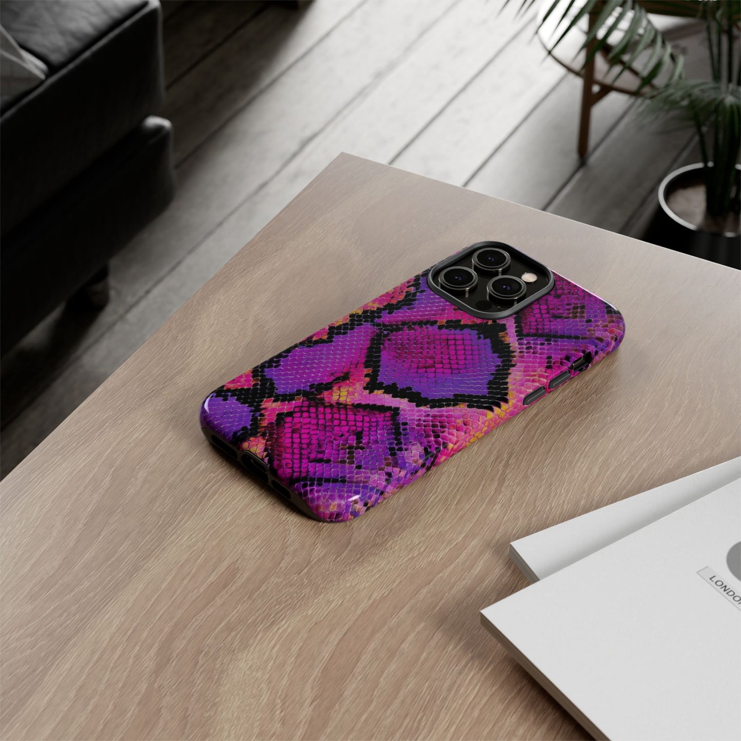 Purple Pink Snake Skin [TOUGH CASE]