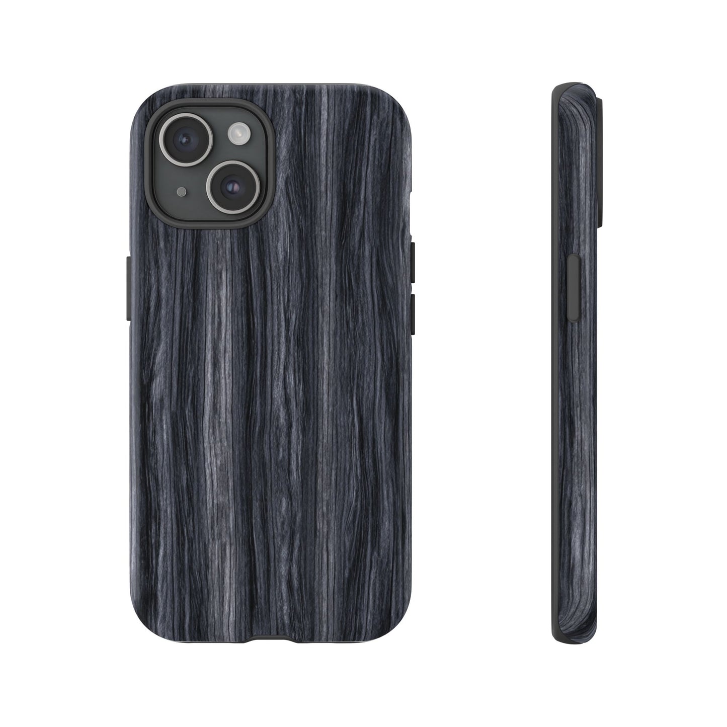 Black Wood (iPhone X - iPhone 17 Pro Max) [TOUGH CASE]