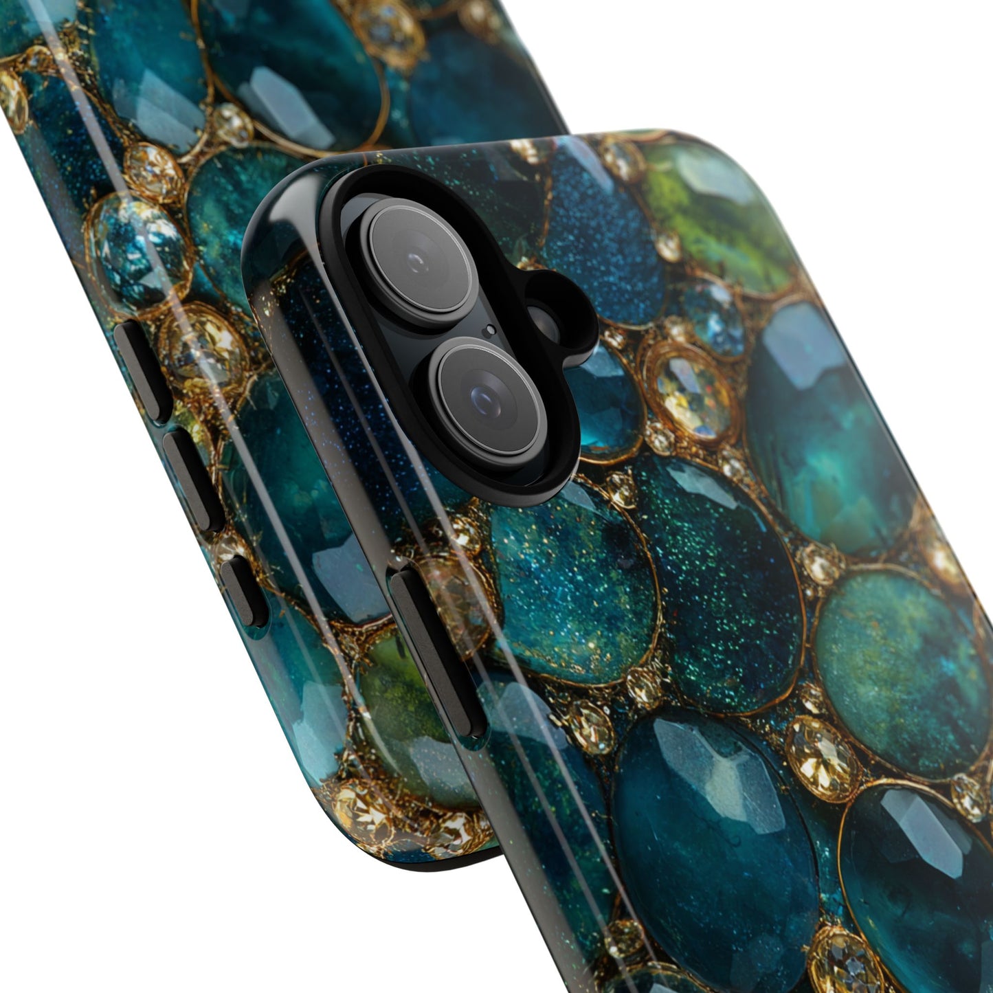 Blue Gemstones (iPhone Pro Max - iPhone X) [Tough Case]