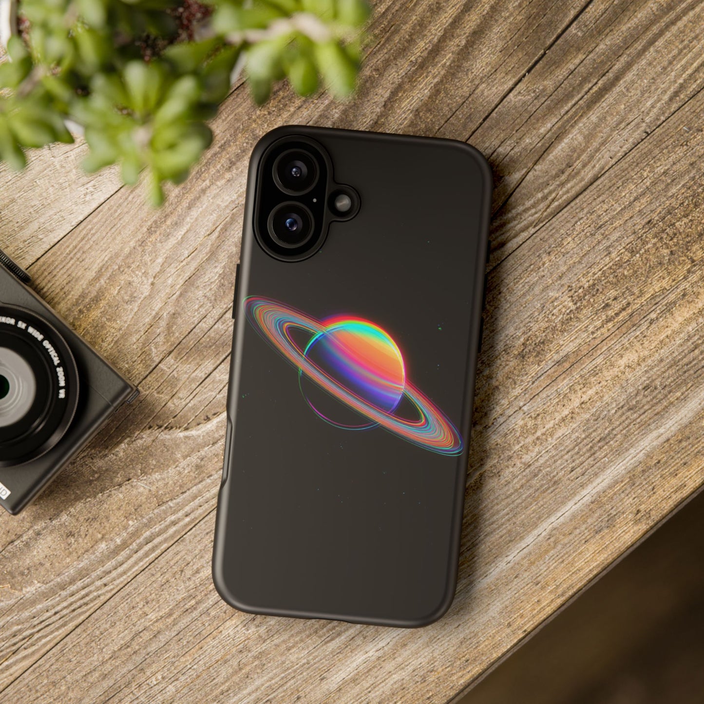 Glitched Saturn – (iPhone X - iPhone 17 Pro Max) [TOUGH CASE]