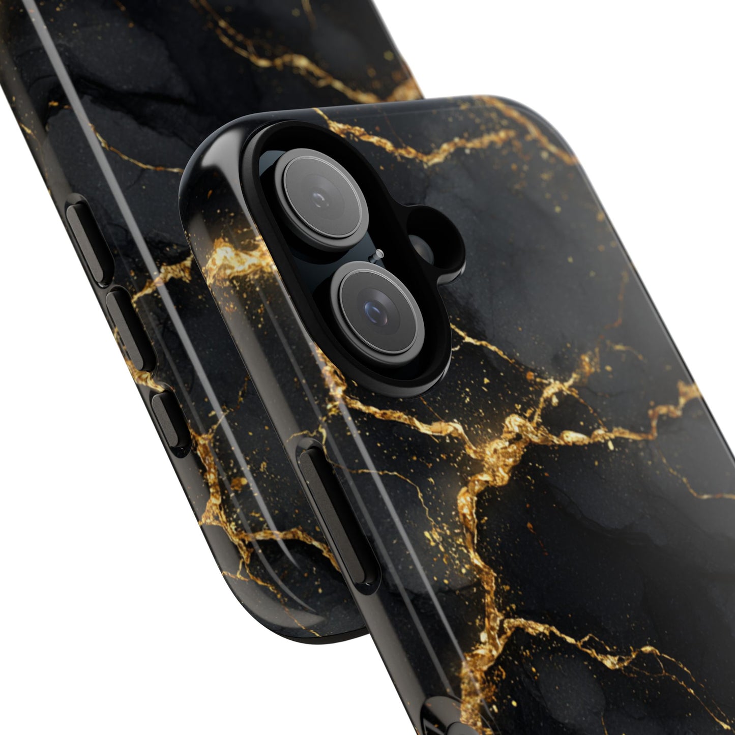 Black & Gold Marble [TOUGH CASE]