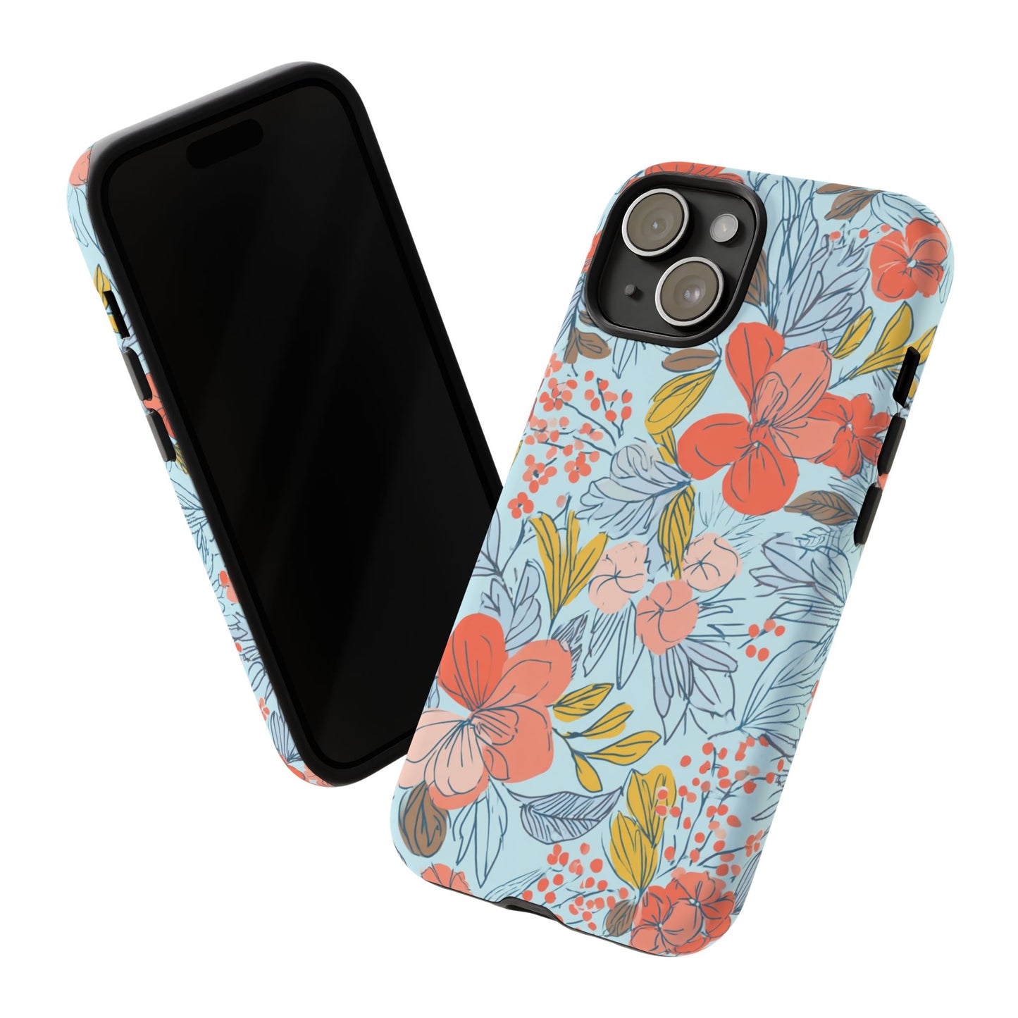 Floral 02 (iPhone X - iPhone 17 Pro Max) [TOUGH CASE]