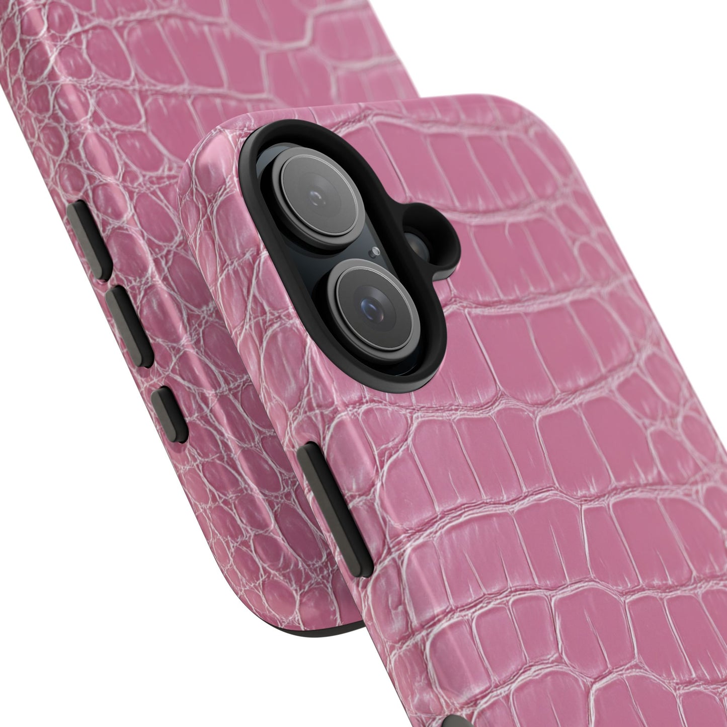 Pink Crocodile Leather