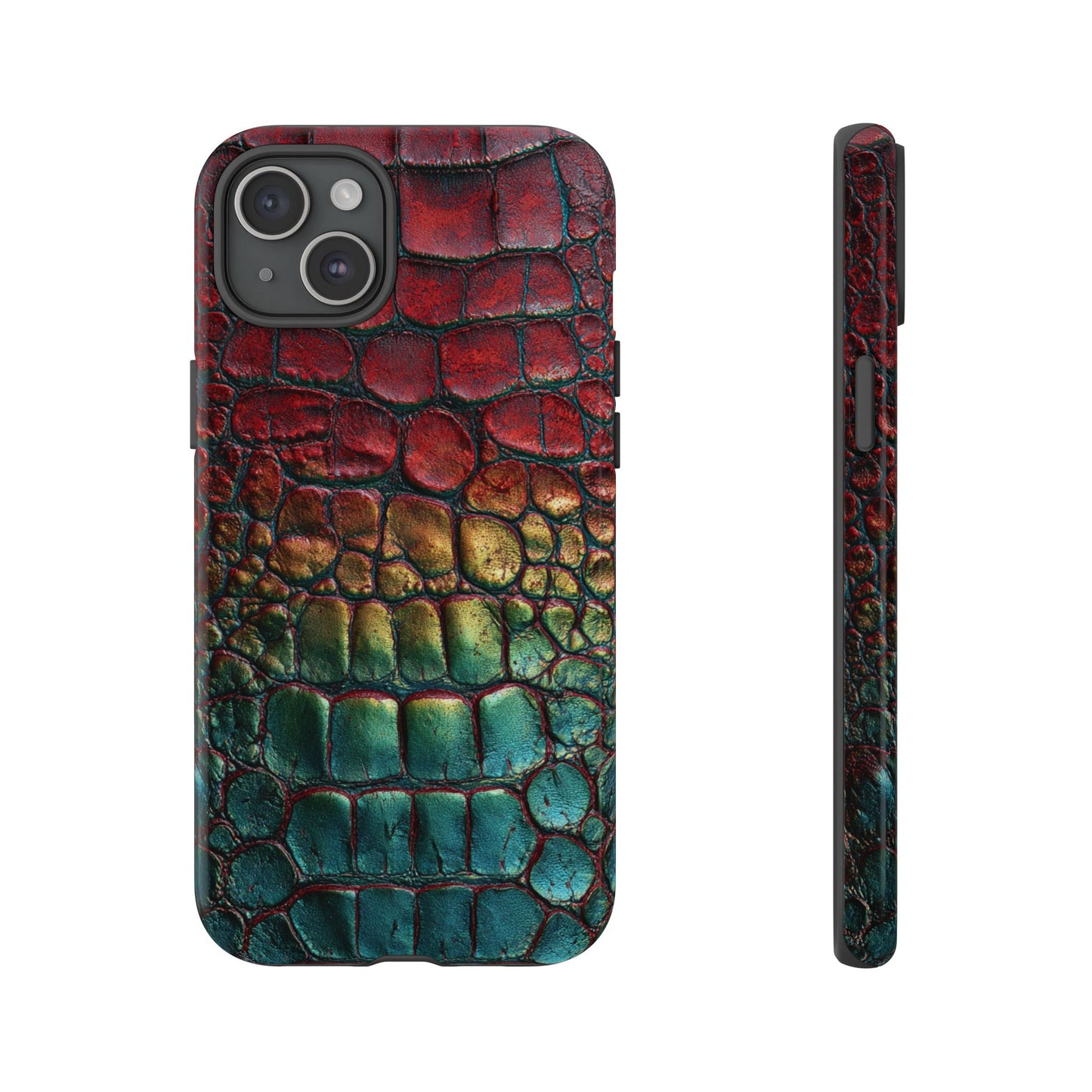 Red, Yellow, Blue Crocodile Skin [TOUGH CASE]